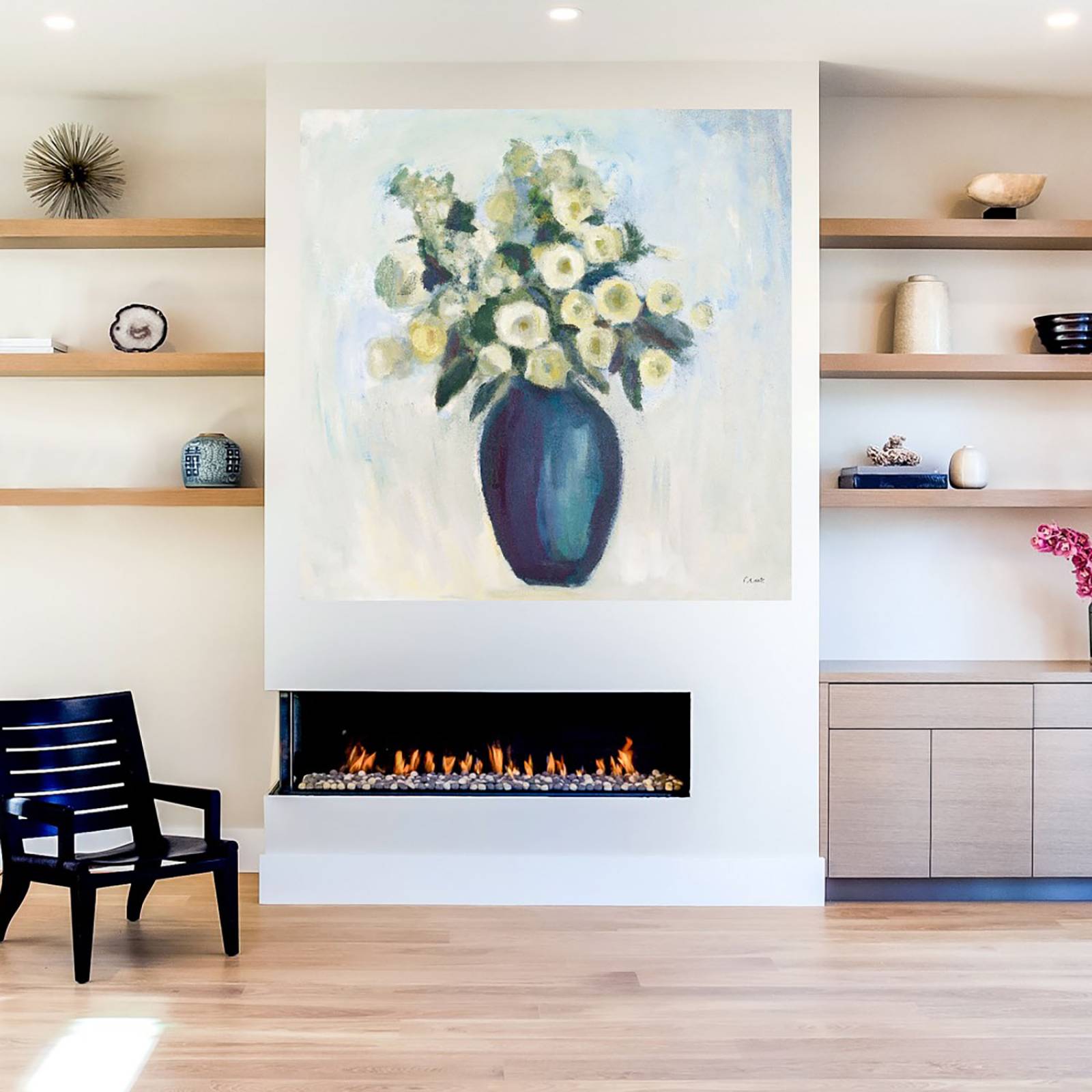 Cuadro Decorativo | Flores de primavera | Michael Clark | 56X56 Cm | Arte Floral | Impresión en Lienzo | Fine Art TJ