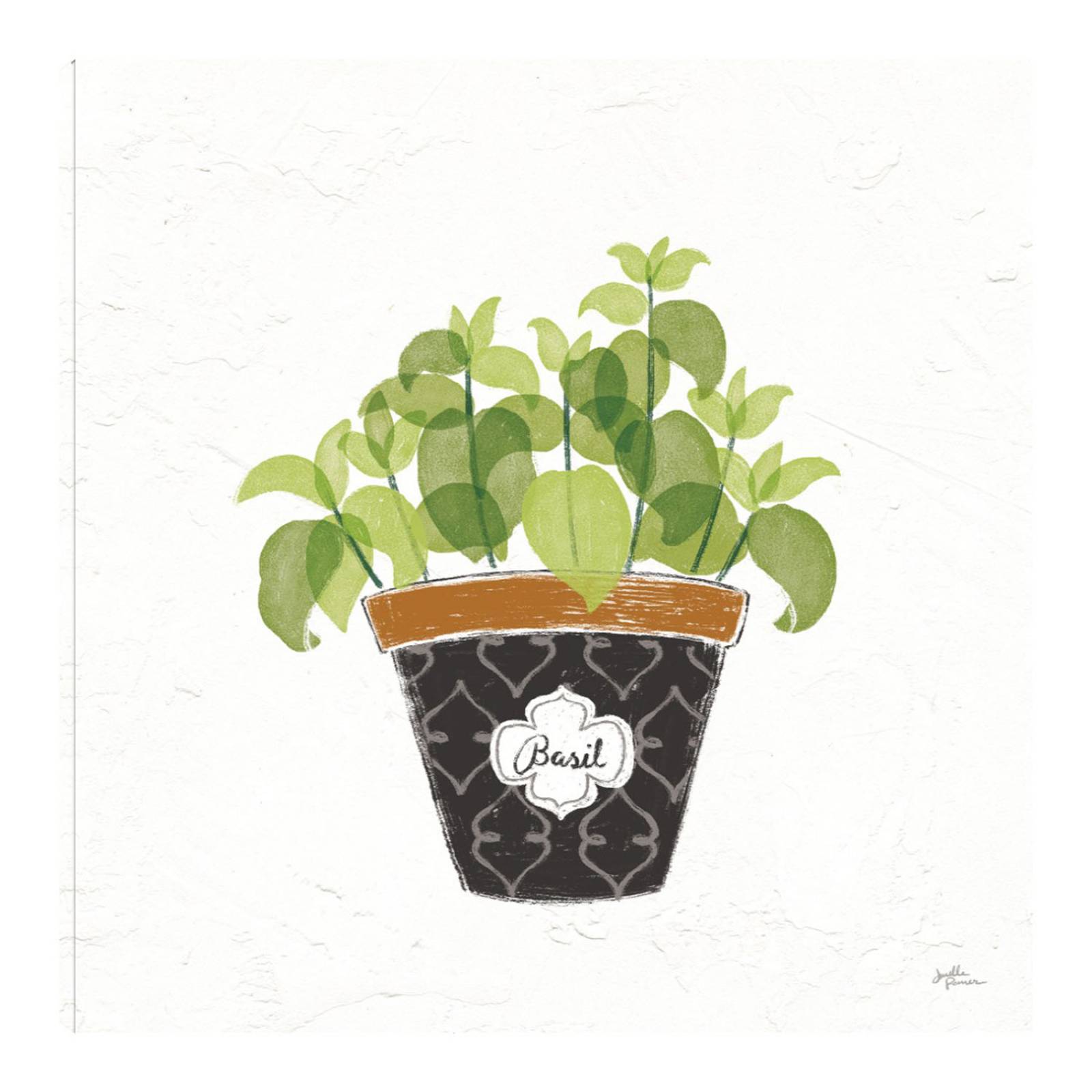 Cuadro Decorativo | Herbas finas viii | Janelle Penner | 56X56 Cm | Arte Floral | Impresión en Lienzo | Fine Art TJ