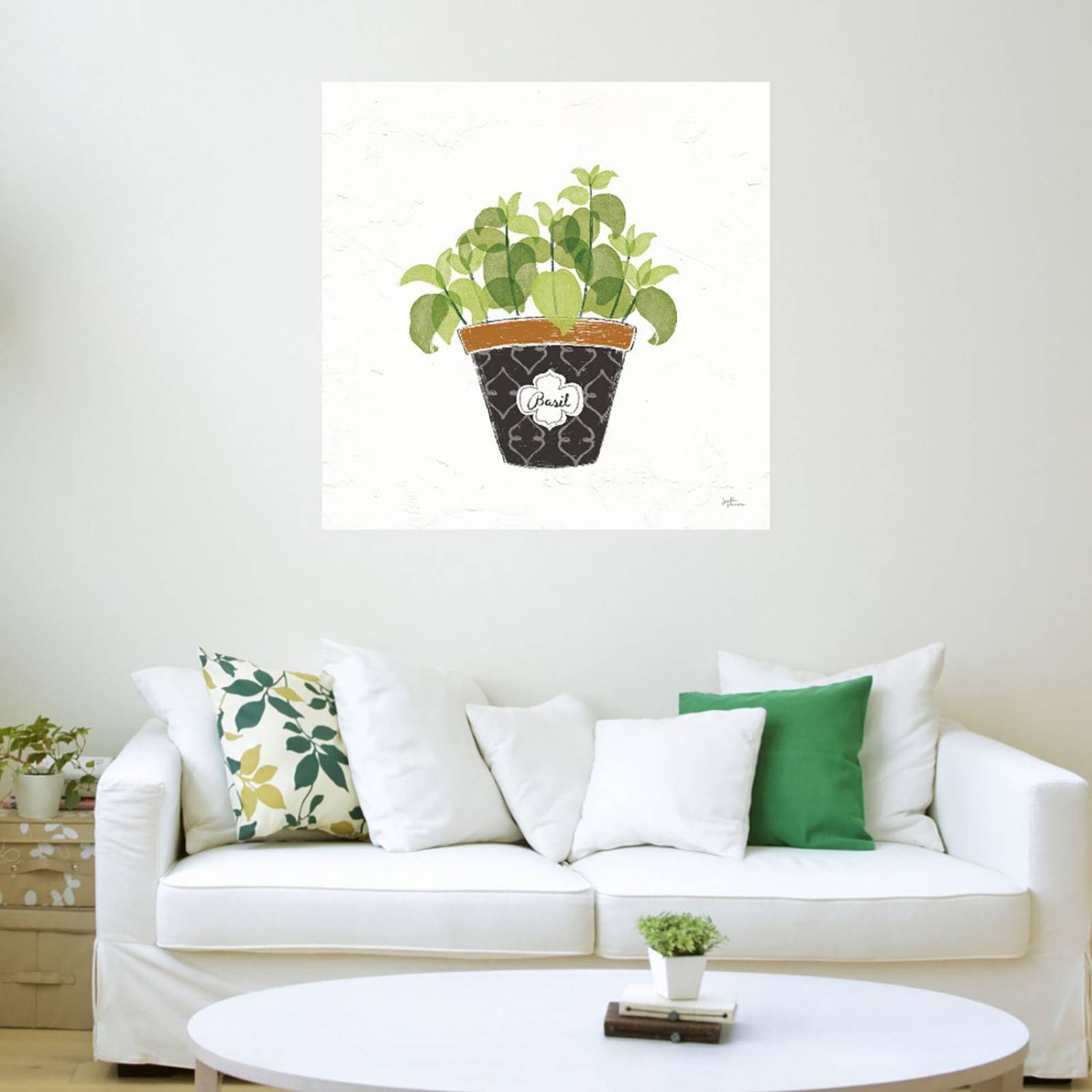 Cuadro Decorativo | Herbas finas viii | Janelle Penner | 56X56 Cm | Arte Floral | Impresión en Lienzo | Fine Art TJ