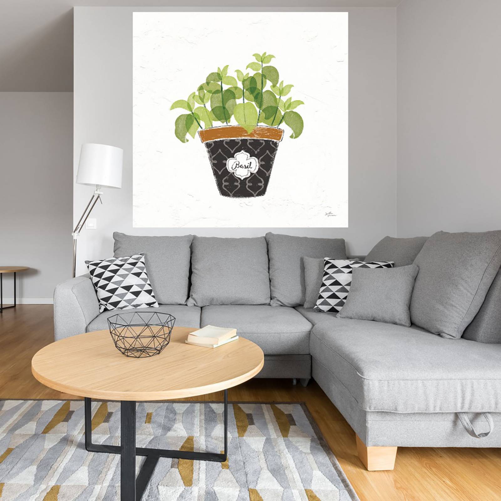 Cuadro Decorativo | Herbas finas viii | Janelle Penner | 56X56 Cm | Arte Floral | Impresión en Lienzo | Fine Art TJ