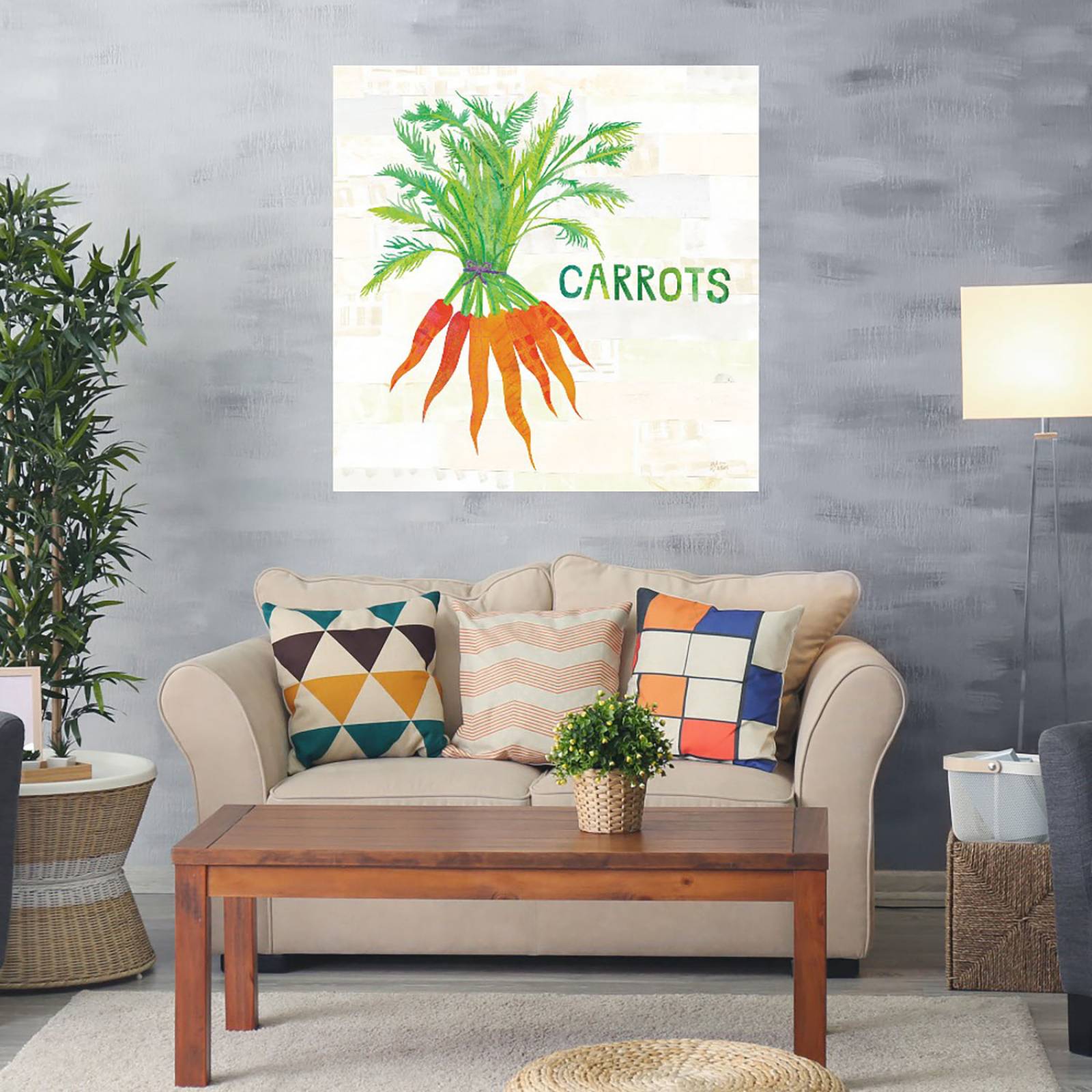 Cuadro Decorativo | Jardín de cocina IV V2 | Melissa Averinos | 82X82 Cm | Arte Frases | Impresión en Lienzo | Fine Art TJ