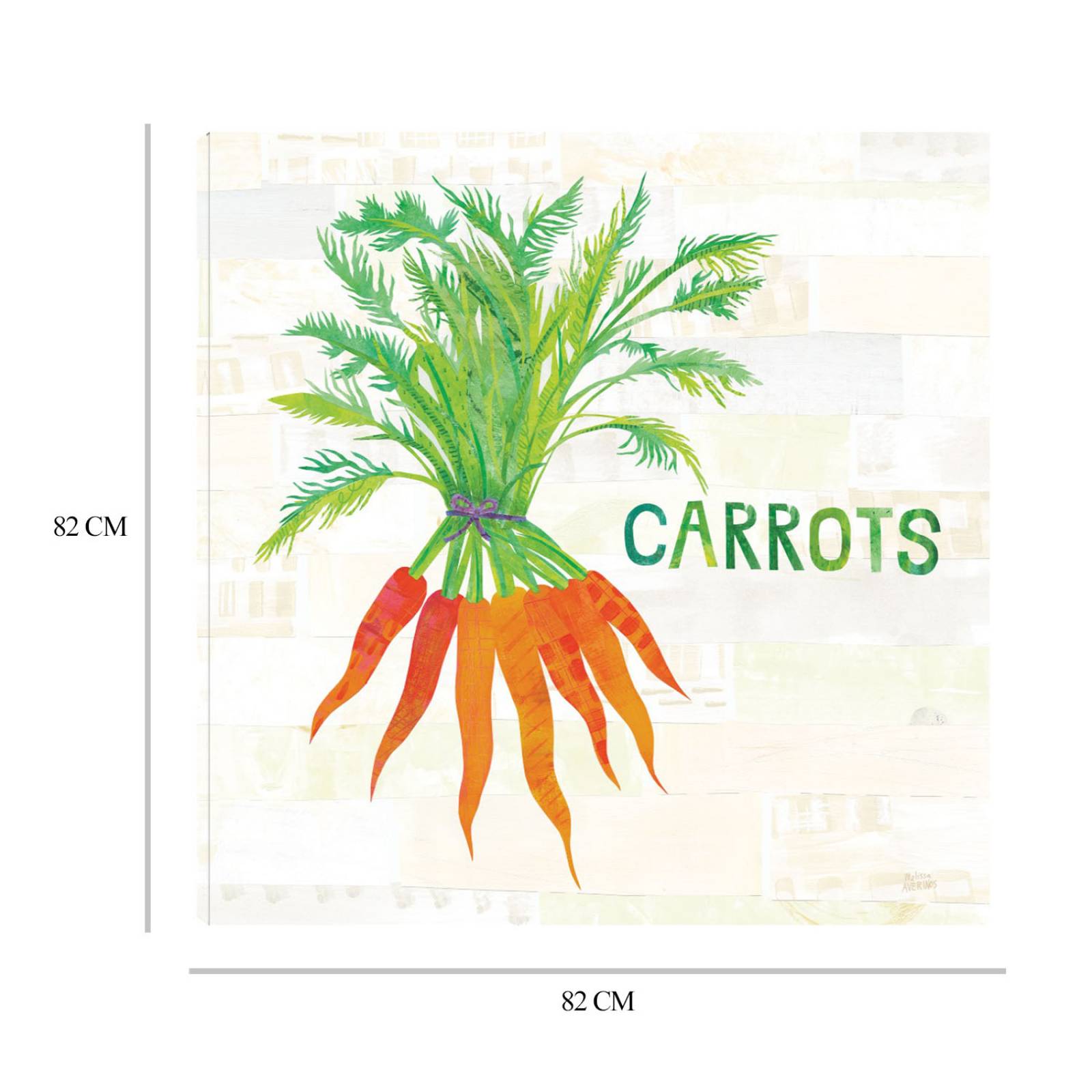 Cuadro Decorativo | Jardín de cocina IV V2 | Melissa Averinos | 82X82 Cm | Arte Frases | Impresión en Lienzo | Fine Art TJ