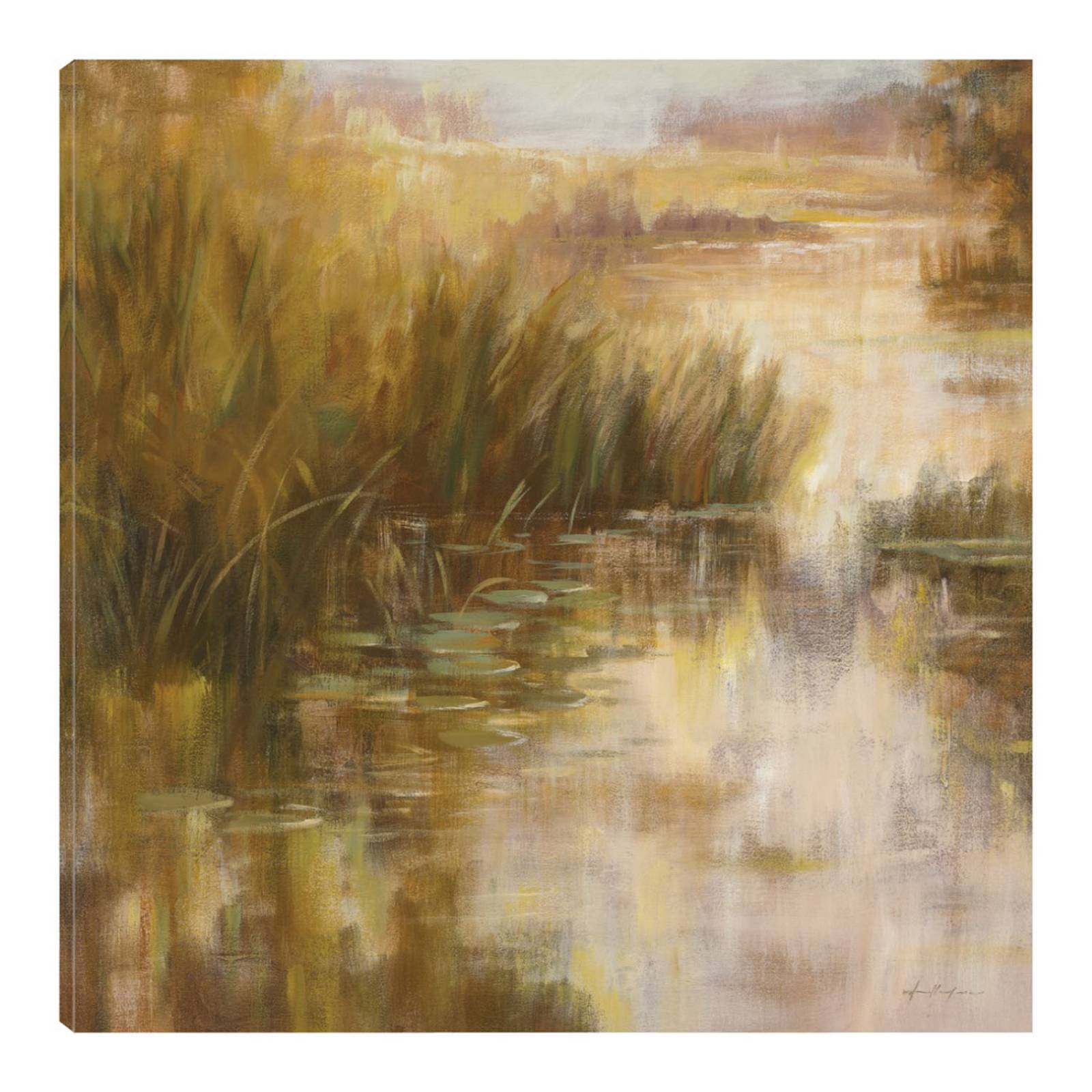 Cuadro Decorativo | Lago poético | Simon Addyman | 56X56 Cm | Arte Paisaje | Impresión en Lienzo | Fine Art TJ