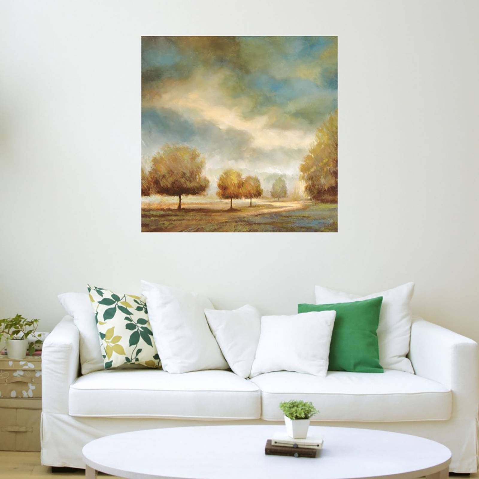 Cuadro Decorativo | Luz y sombra I | Jeffrey Leonard | 122X122 Cm | Arte Paisaje | Impresión en Lienzo | Fine Art TJ