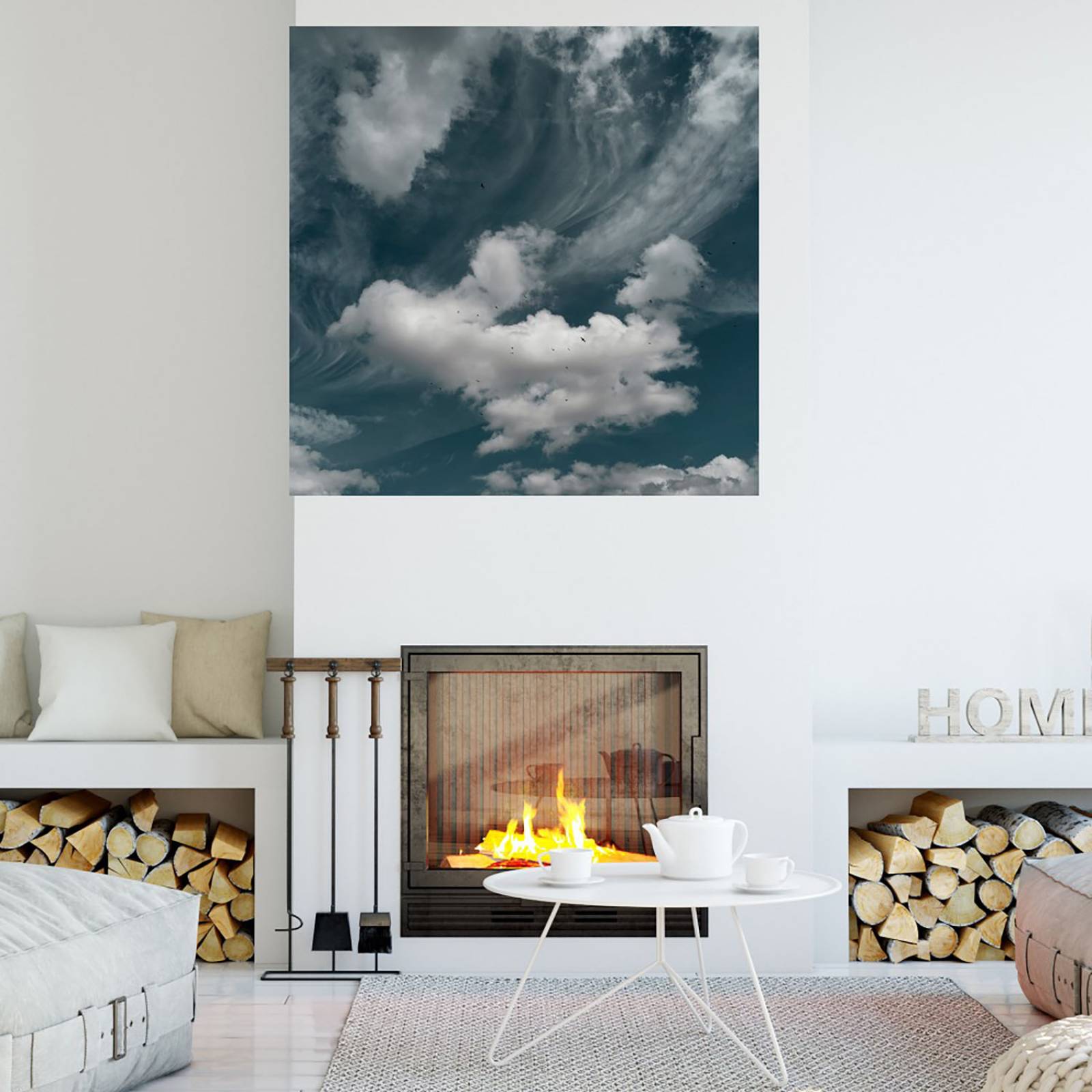 Cuadro Decorativo | Nubes IV | Andre Eichman | 82X82 Cm | Arte Paisaje | Impresión en Lienzo | Fine Art TJ
