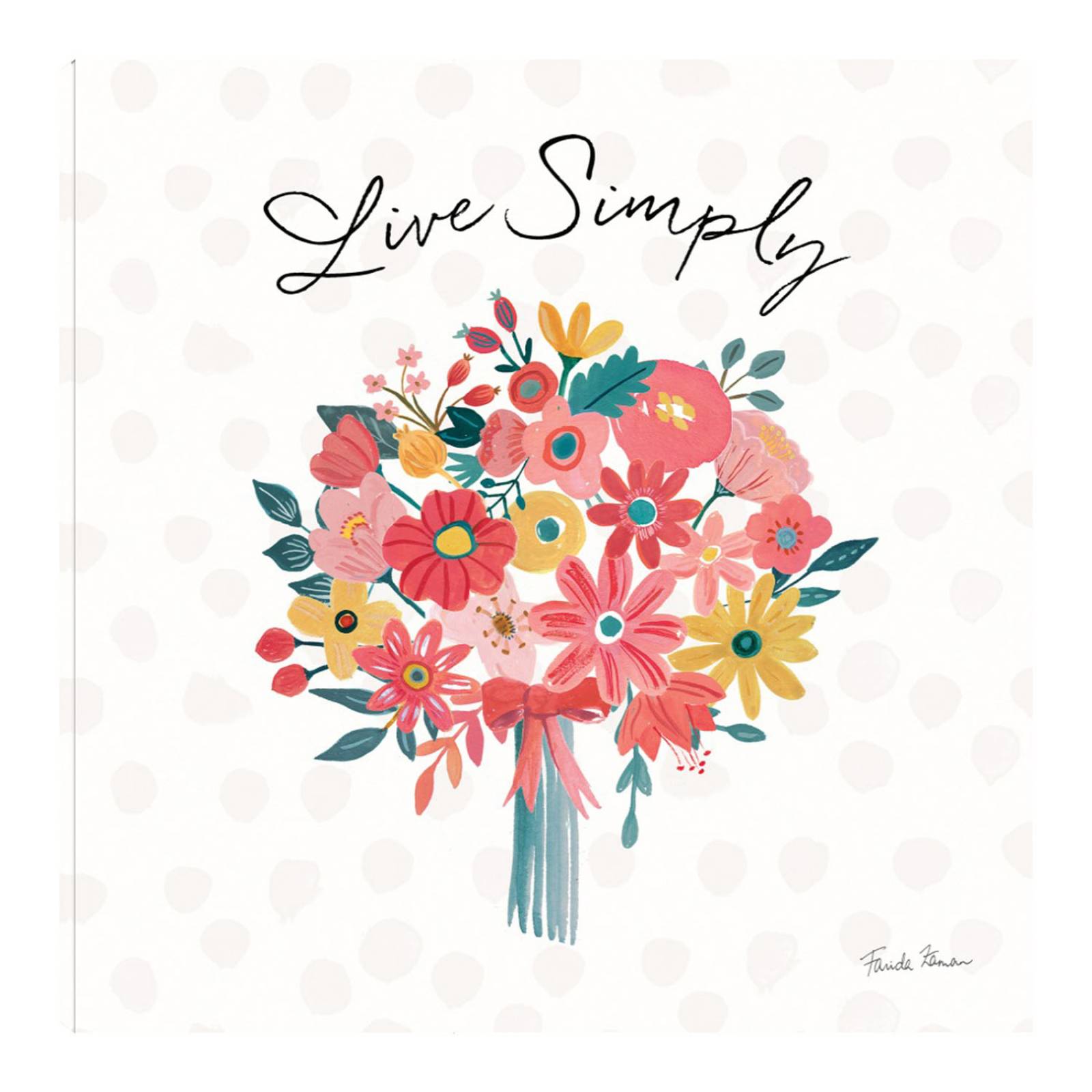 Cuadro Decorativo | Pétalos brillantes III | Farida Zaman | 56X56 Cm | Arte Frases | Impresión en Lienzo | Fine Art TJ