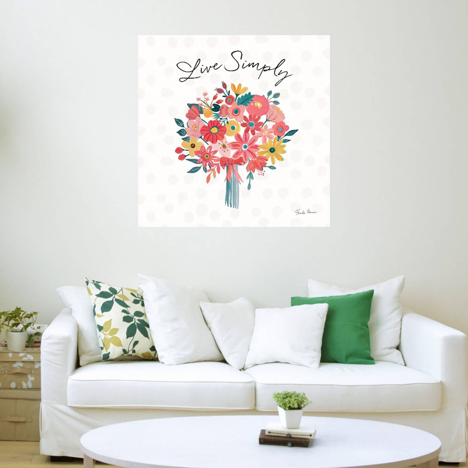 Cuadro Decorativo | Pétalos brillantes III | Farida Zaman | 56X56 Cm | Arte Frases | Impresión en Lienzo | Fine Art TJ