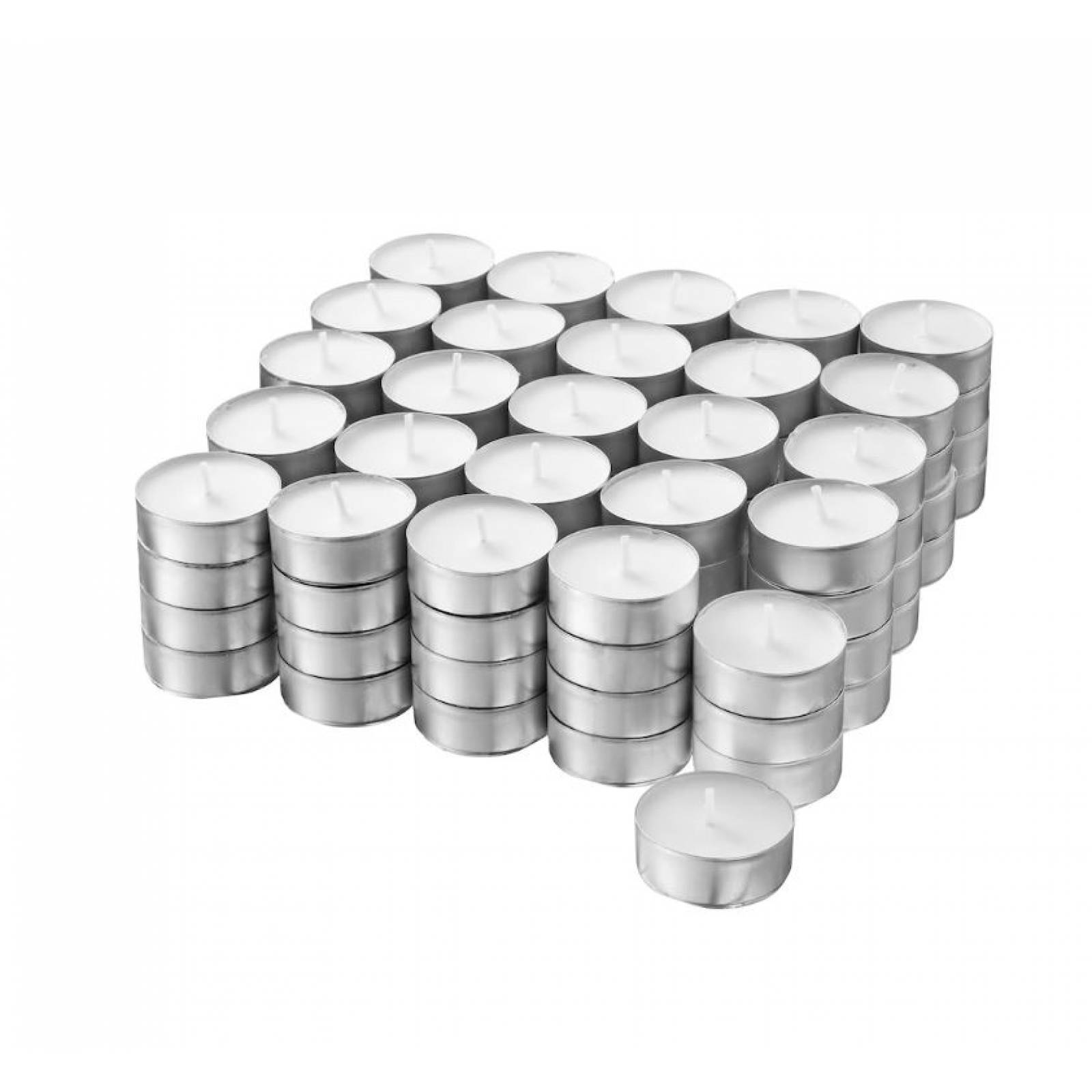 Velas tipo Té base metal juegos de 50 PCS