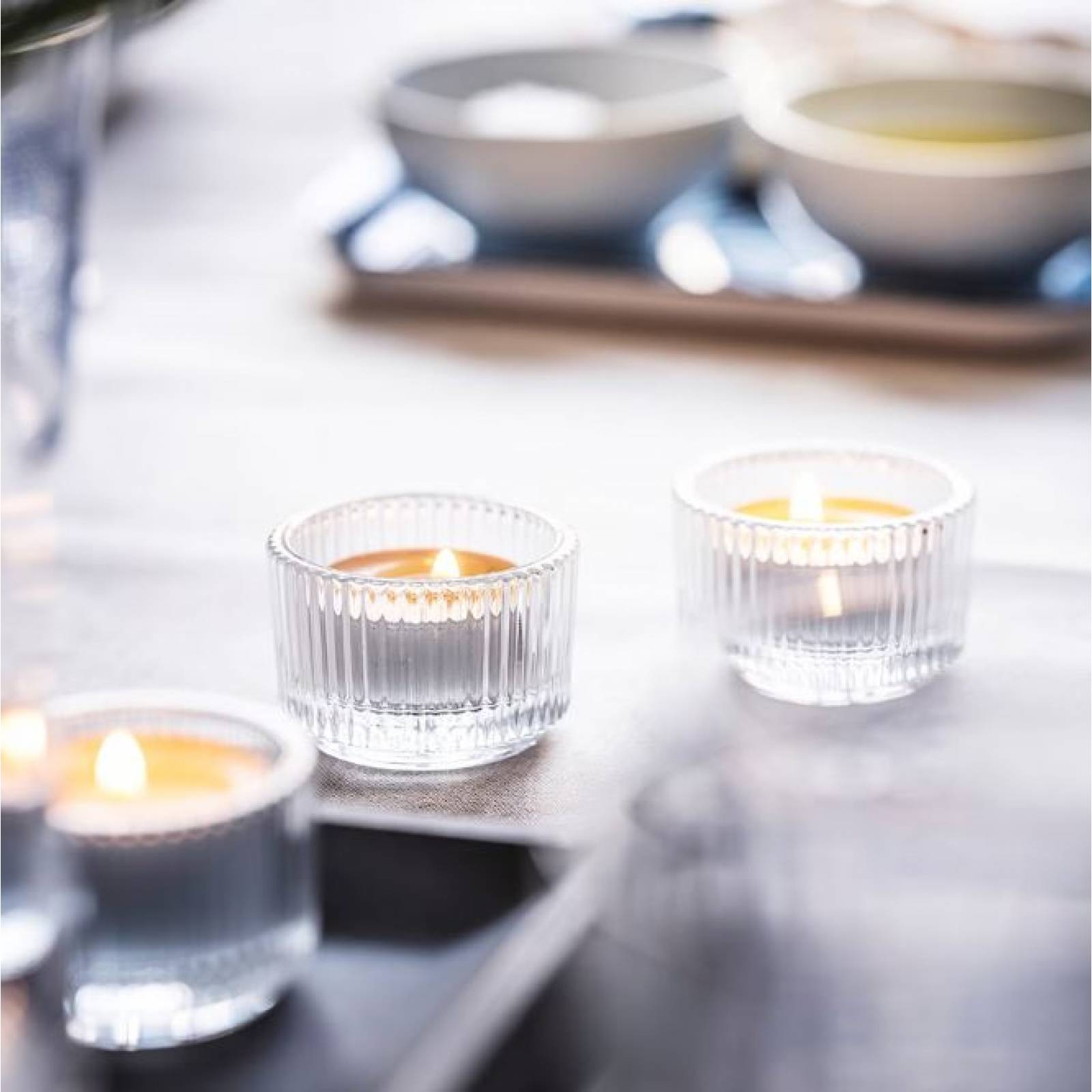 Velas tipo Té base metal juegos de 50 PCS