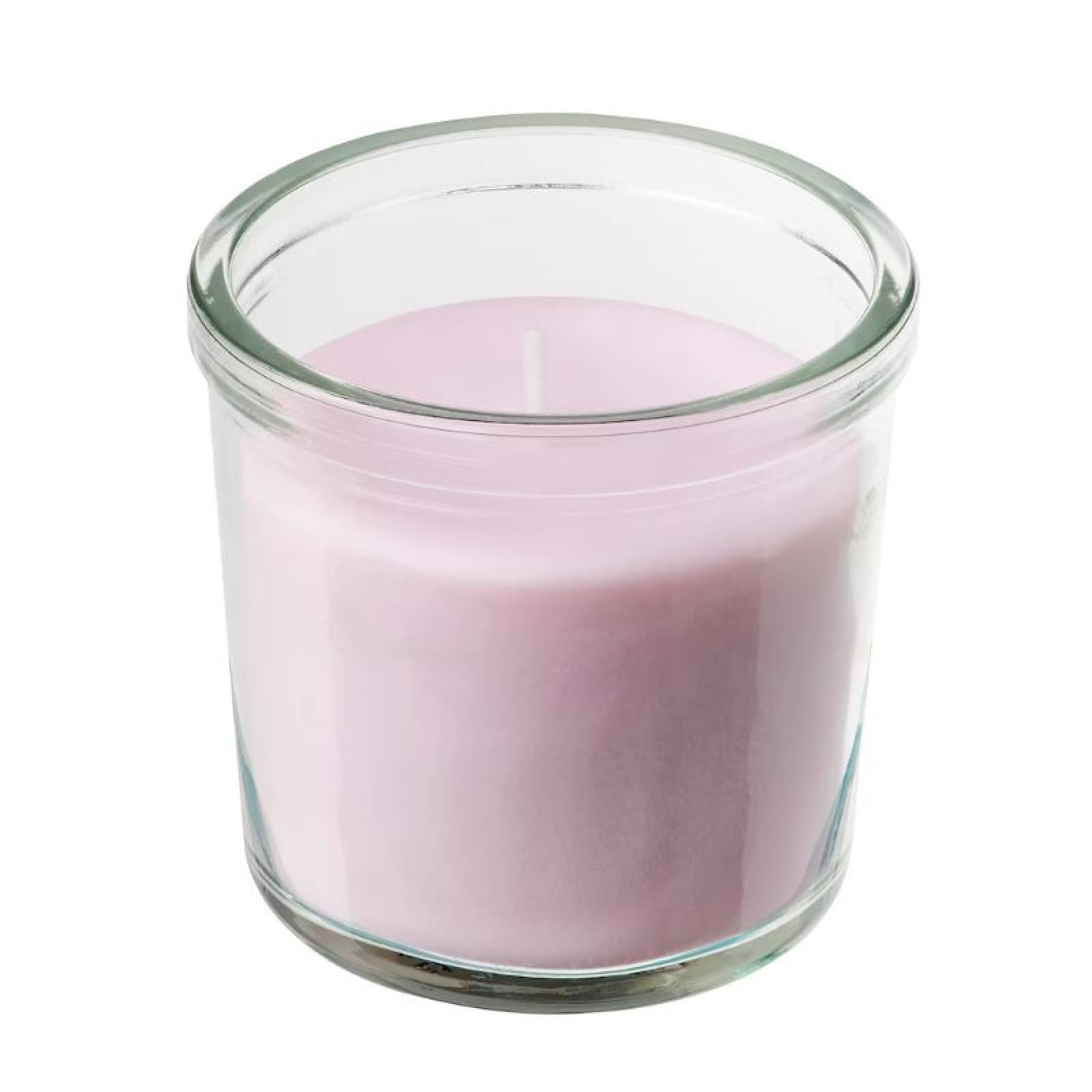 Velas 3pcs Aromática En Vaso De Cristal, Jazmín/rosa, 20 Hr