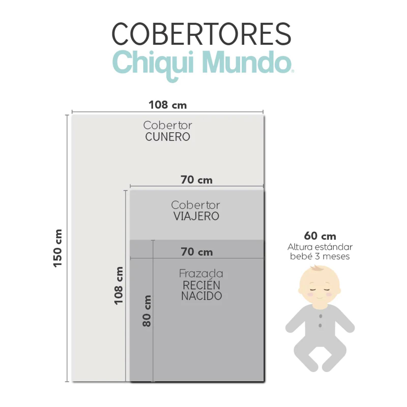 CHIQUI MUNDO Cobertor Bordado Cunero Pooh soñador