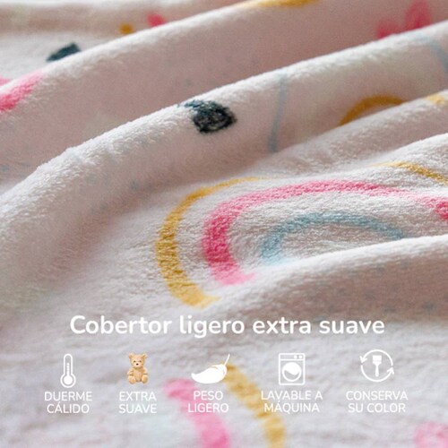 CHIQUI MUNDO Cobertor ligero Viajero Arcoiris