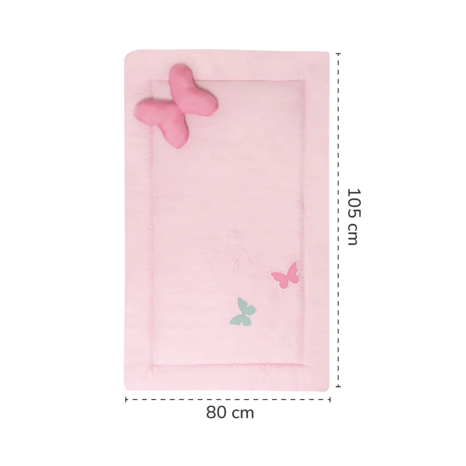 CHIQUI MUNDO Juego de edredón mini cuna Mariposas