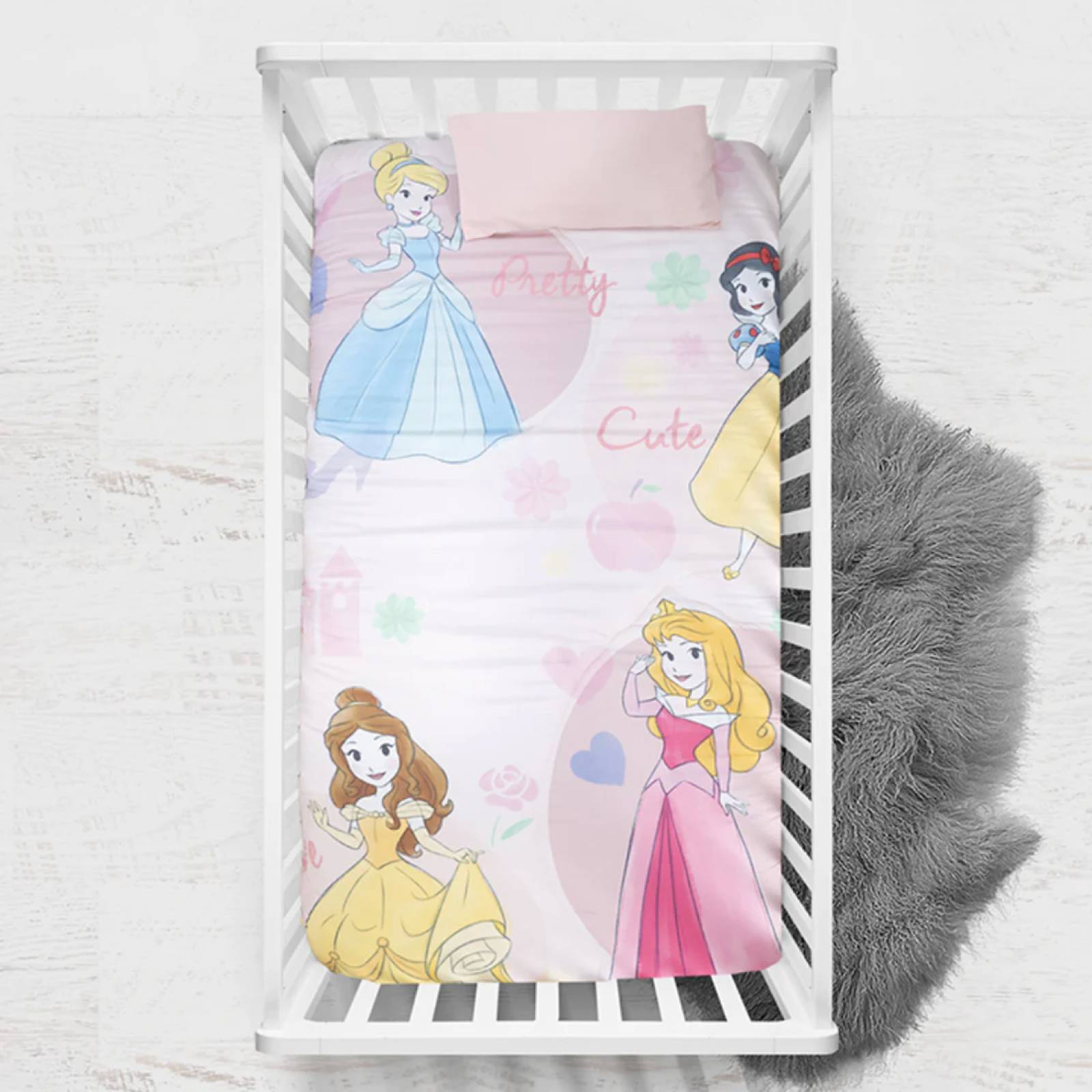 CHIQUI MUNDO Juego edredón 3 pzs CCC Disney Princess doble vista.