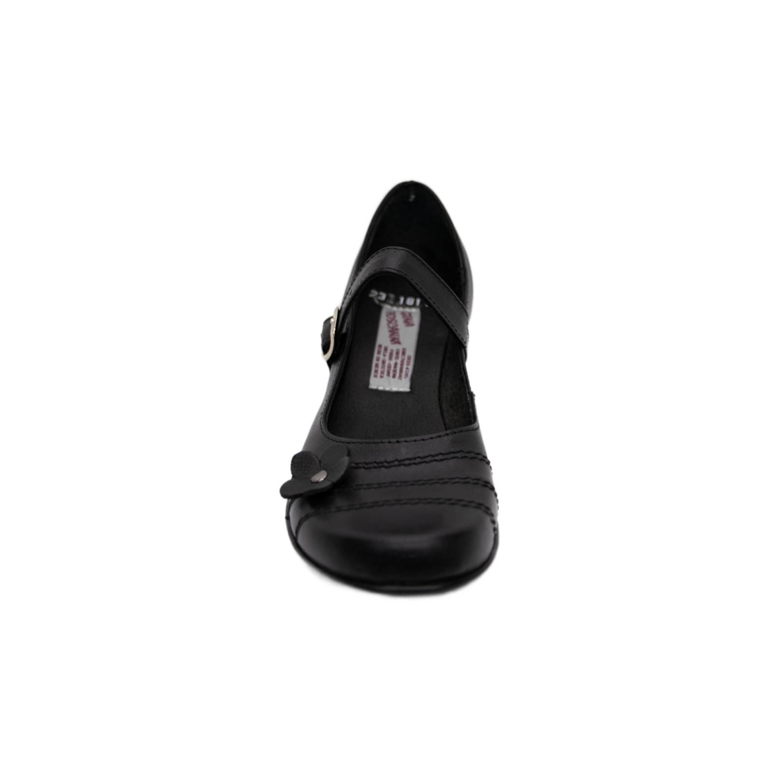 Zapato Escolar Mujer Piel Negro Gina Toscani   Manolo 174X
