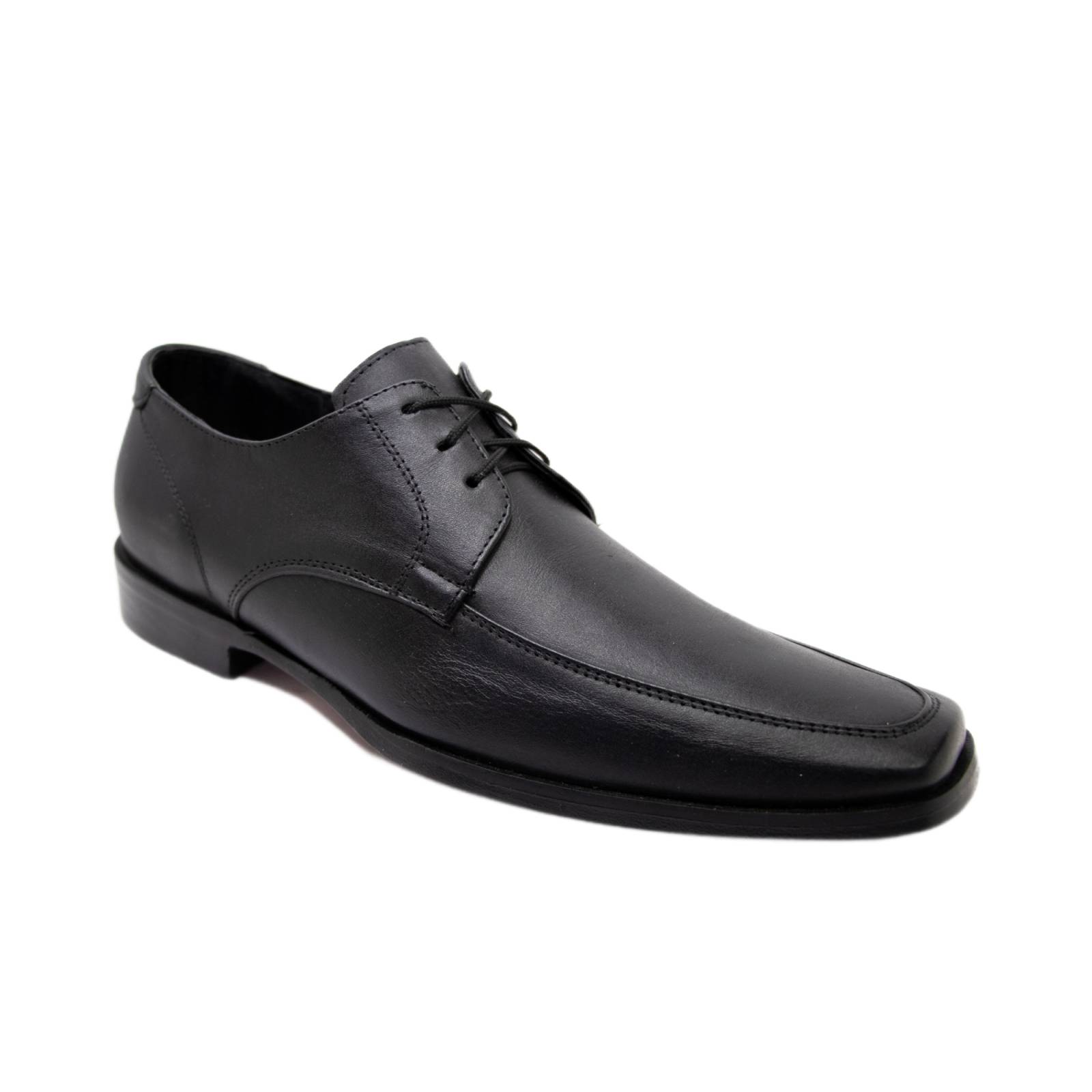 Zapato Piel Negro Suela Cuero Albert Manolo 480X
