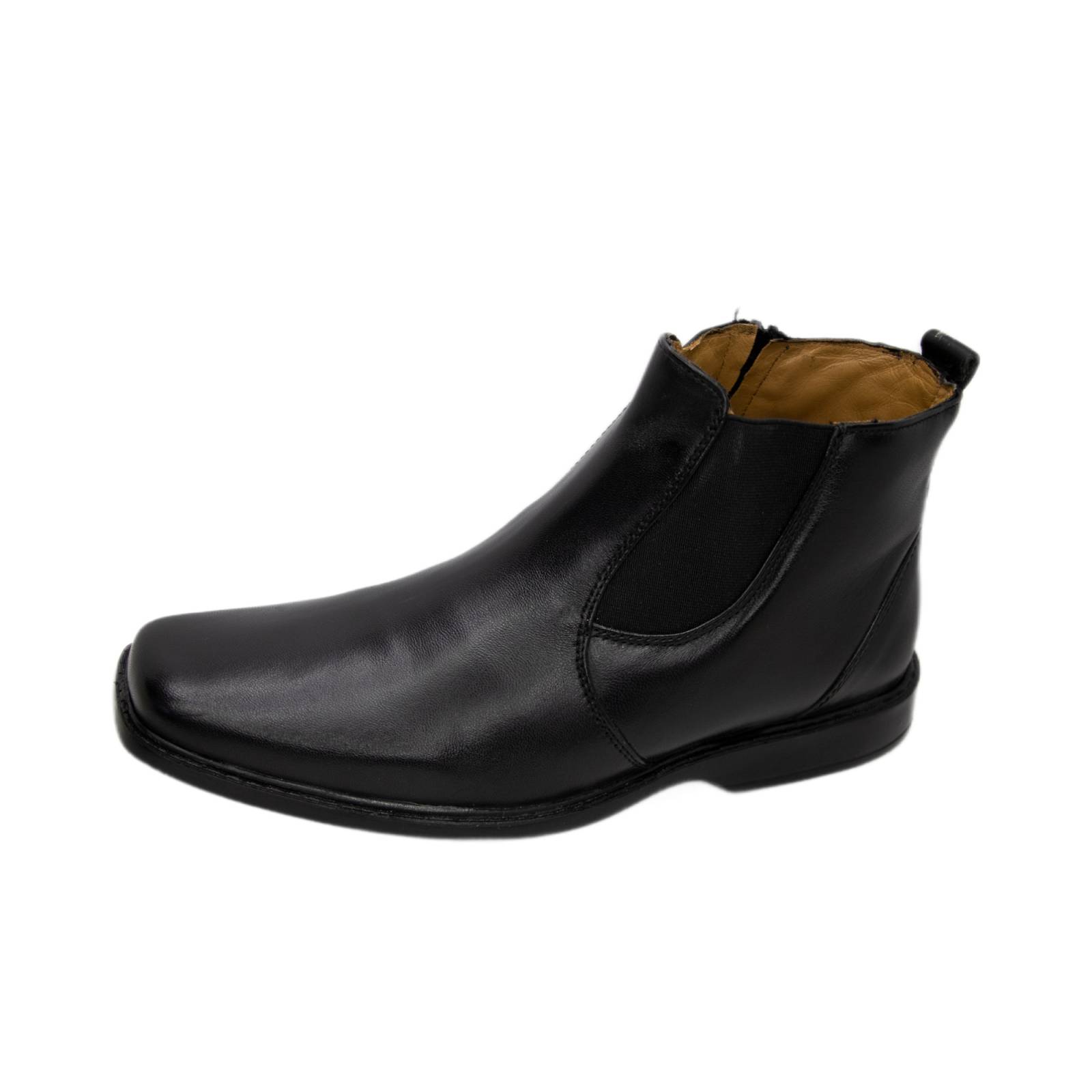 Botin Hombre Piel Borrego Negro Softmen Manolo 4565