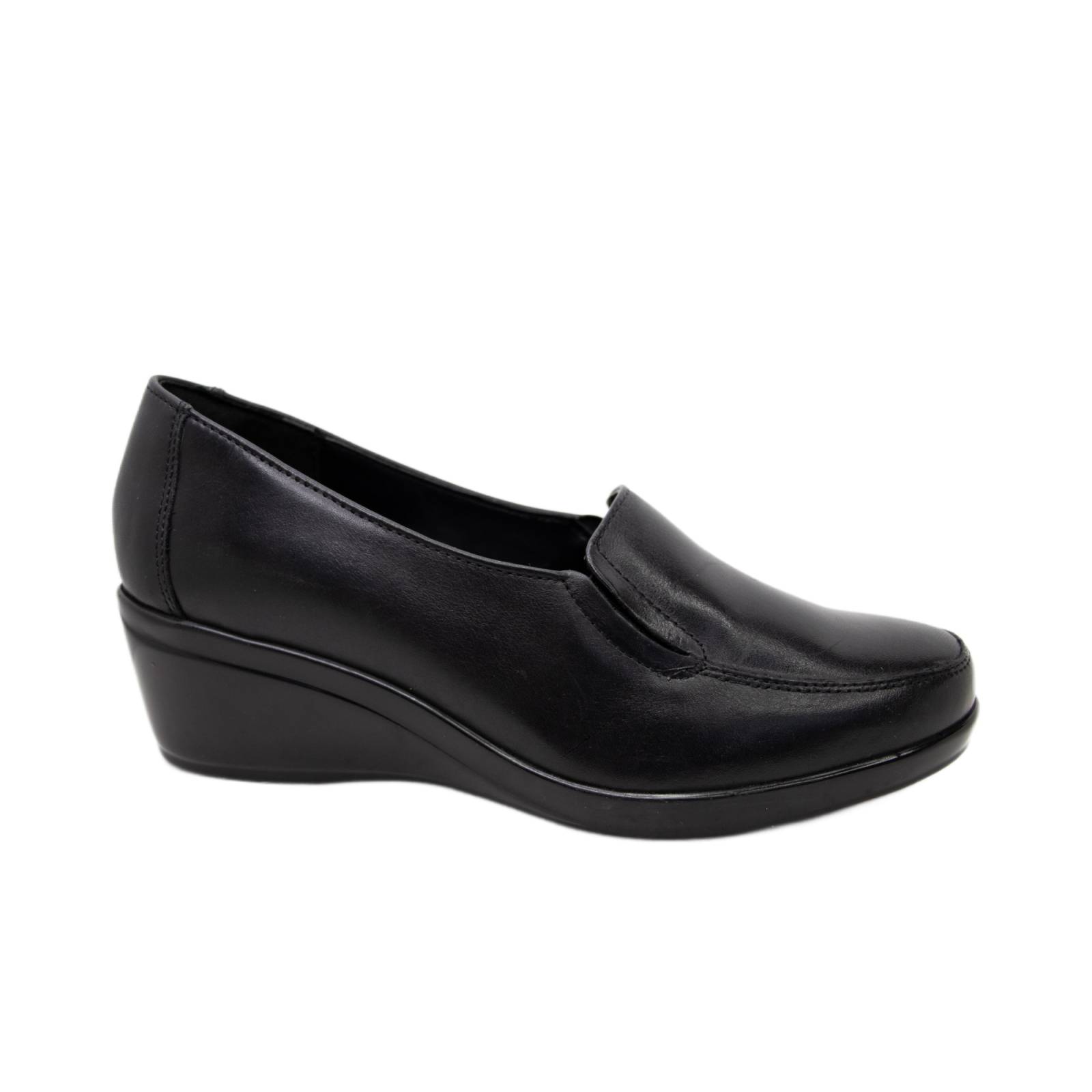Zapato Mujer Piel Negro Plataforma Flexi   Manolo 1944