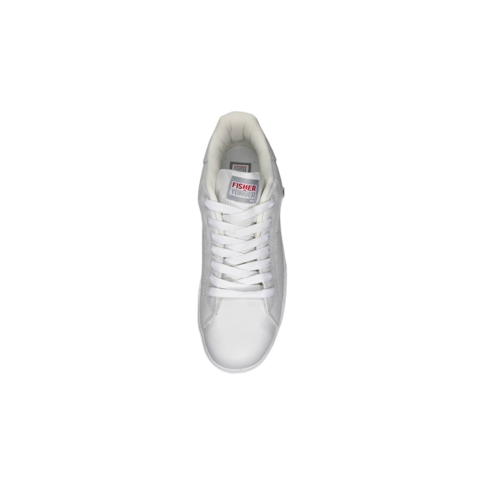 Tenis Escolar Piel Blanco Fisher Yonger Manolo 85