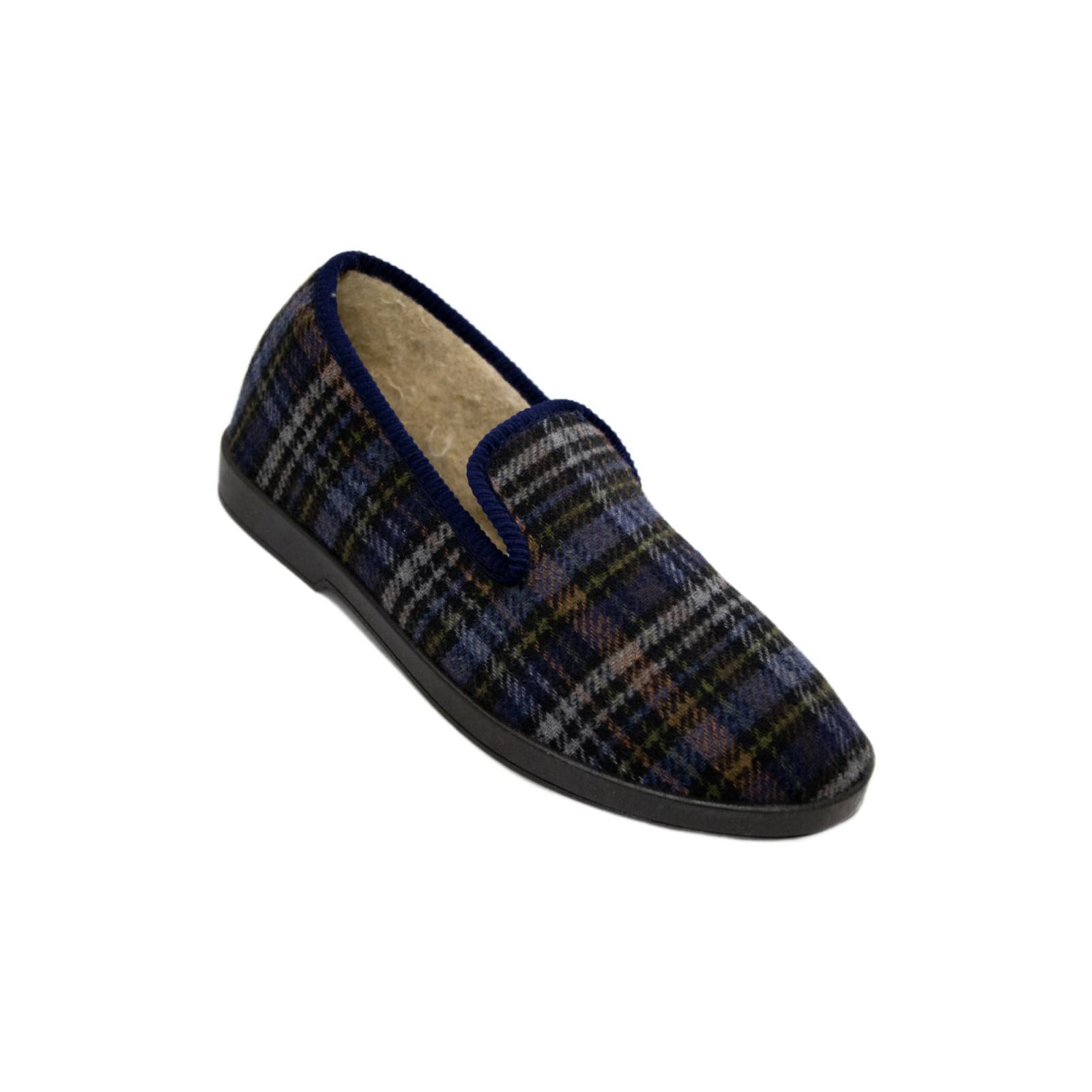 Pantufla Hombre Textil Azul OB   Manolo 37 1 2