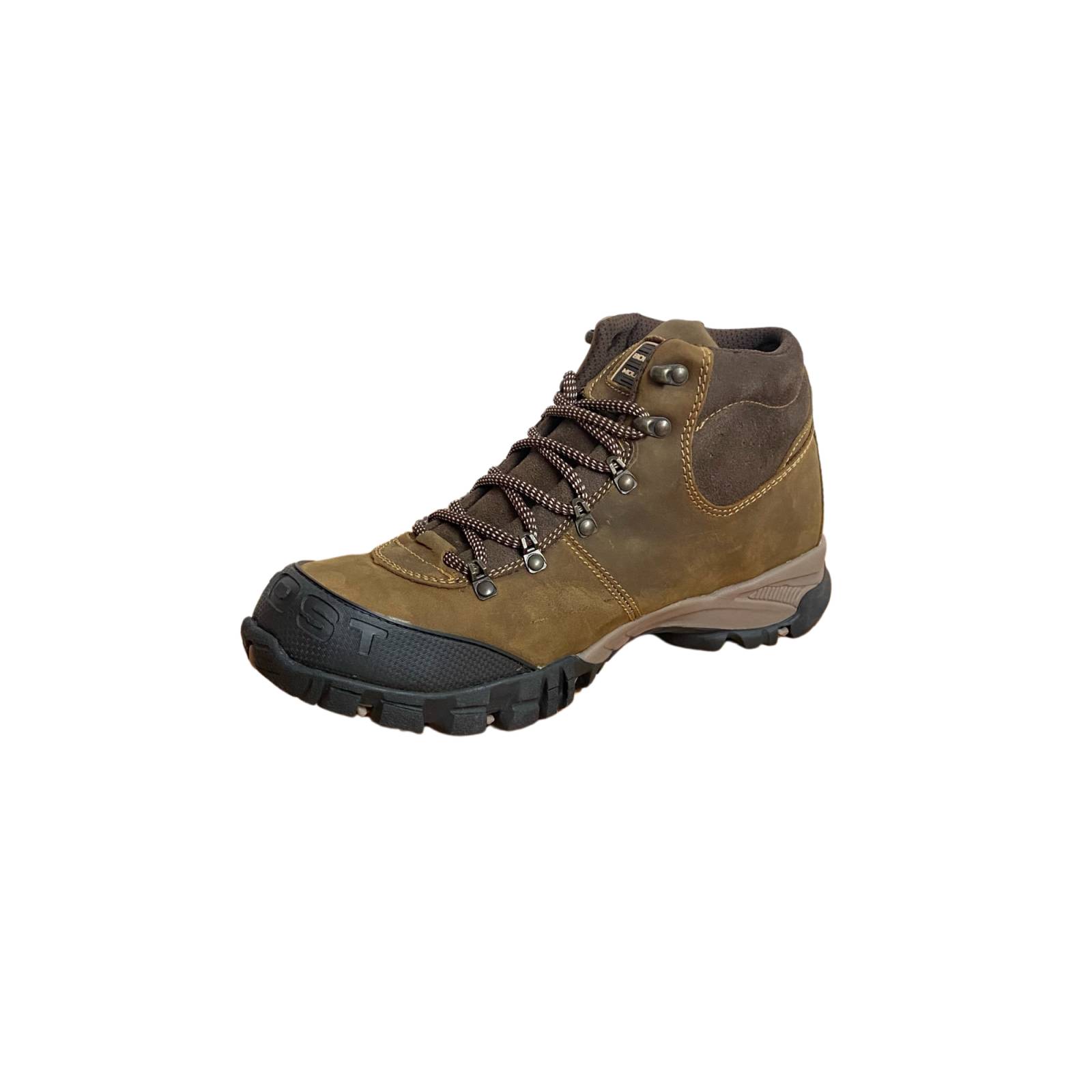 Bota de montaña para Hombre Café Piel y Sintético Punta Reforzada Boost   Manolo 4433
