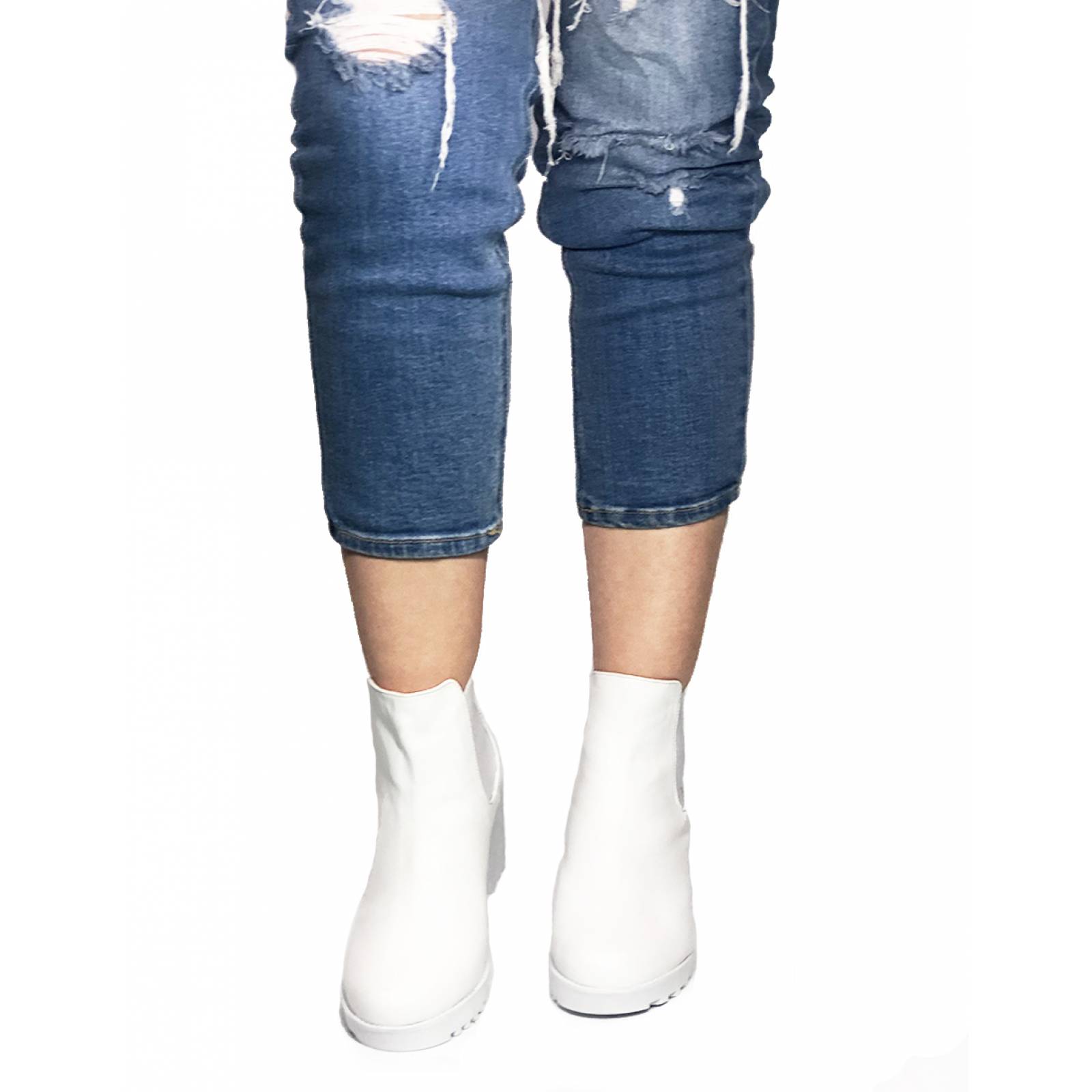 Botin de moda para Dama tacon cuadrado mod Ibiza