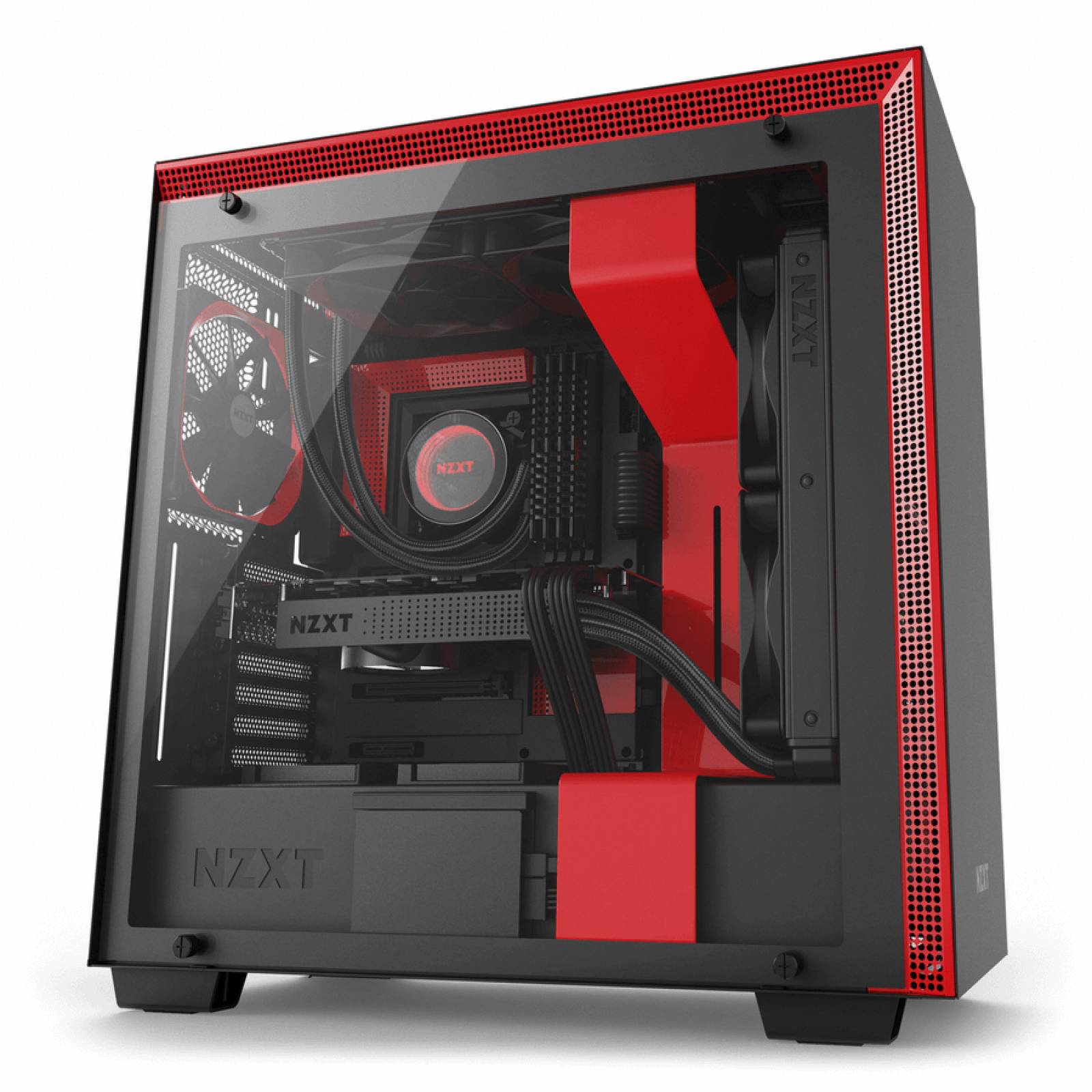 Gabinete NZXT H710 Rojo 
