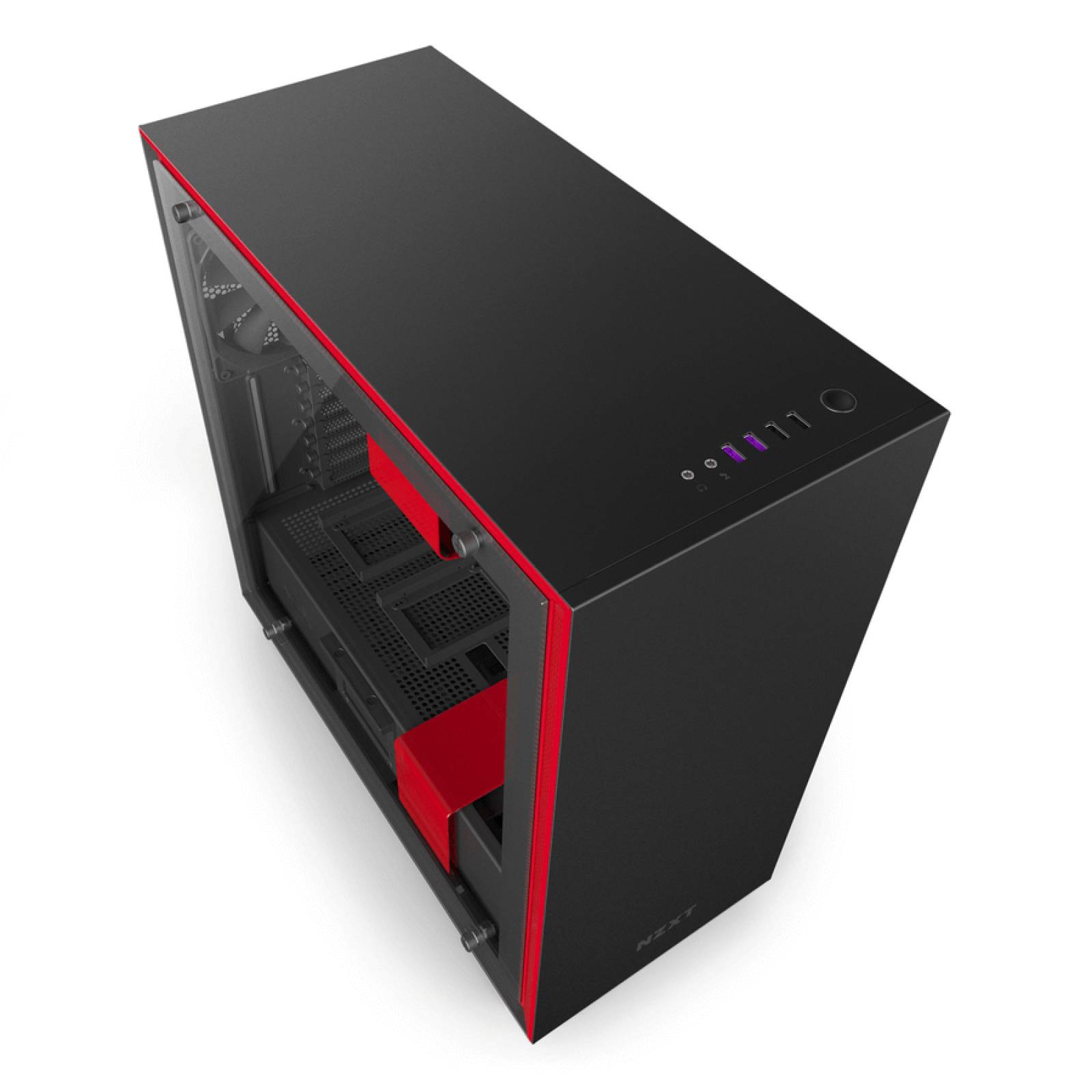 Gabinete NZXT H710 Rojo 