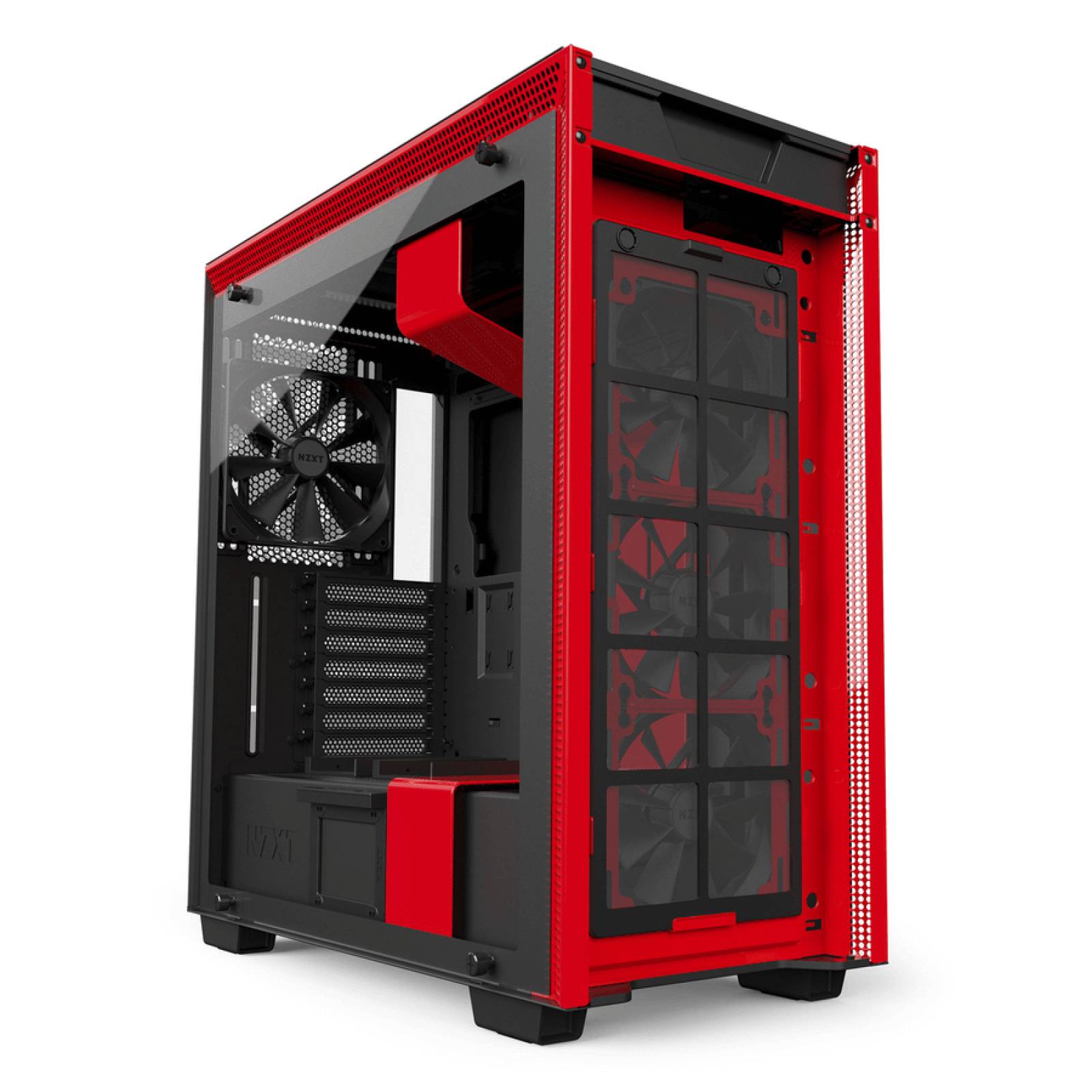 Gabinete NZXT H710 Rojo 