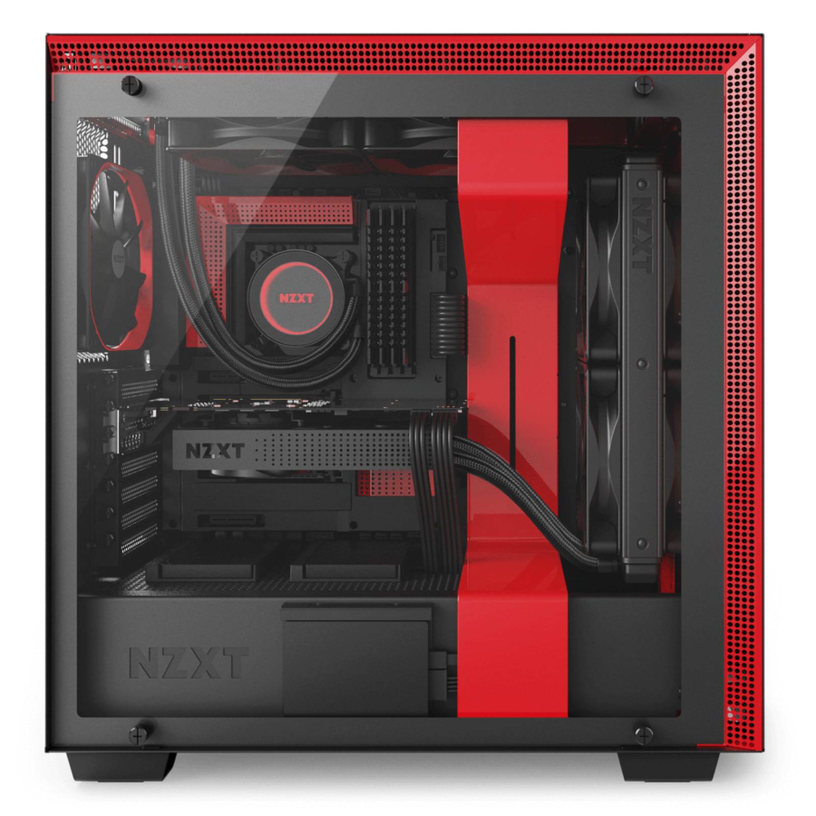 Gabinete NZXT H710 Rojo 