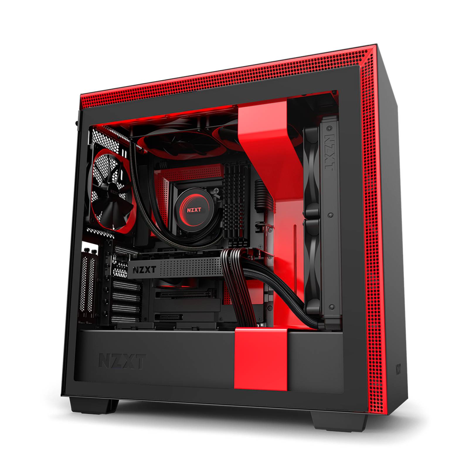 Gabinete NZXT H710i Rojo 