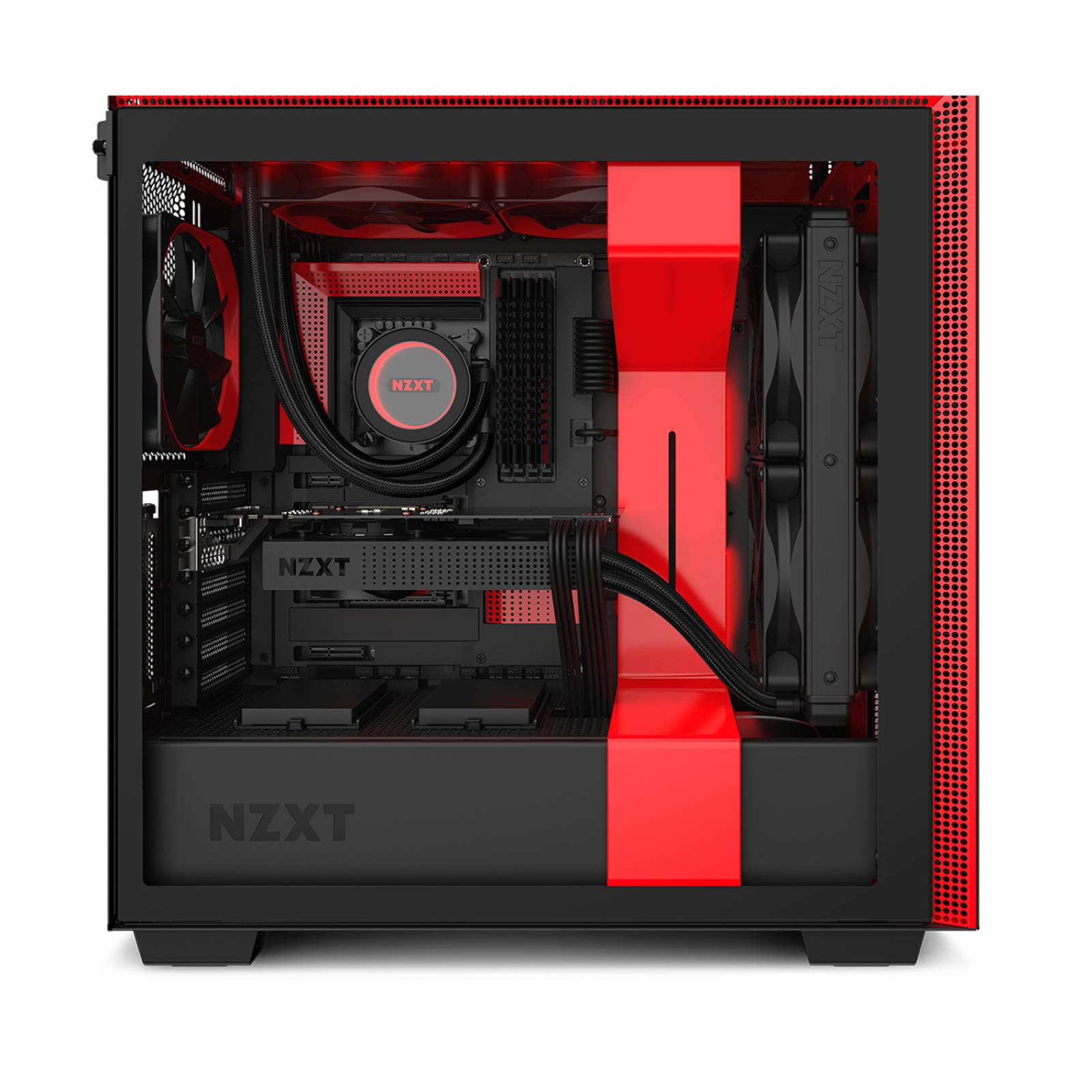 Gabinete NZXT H710i Rojo 