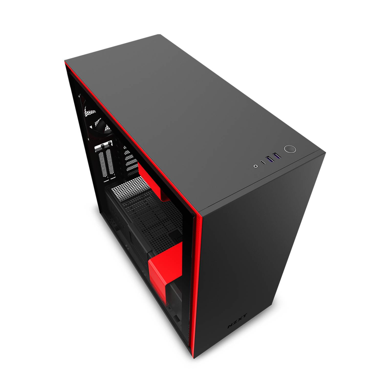 Gabinete NZXT H710i Rojo 