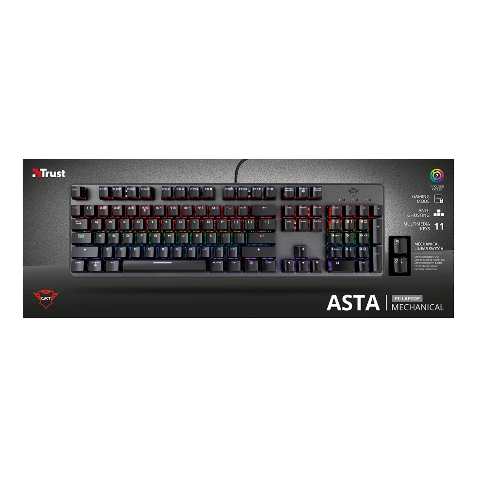 Teclado Mecánico Trust GXT 865 Asta