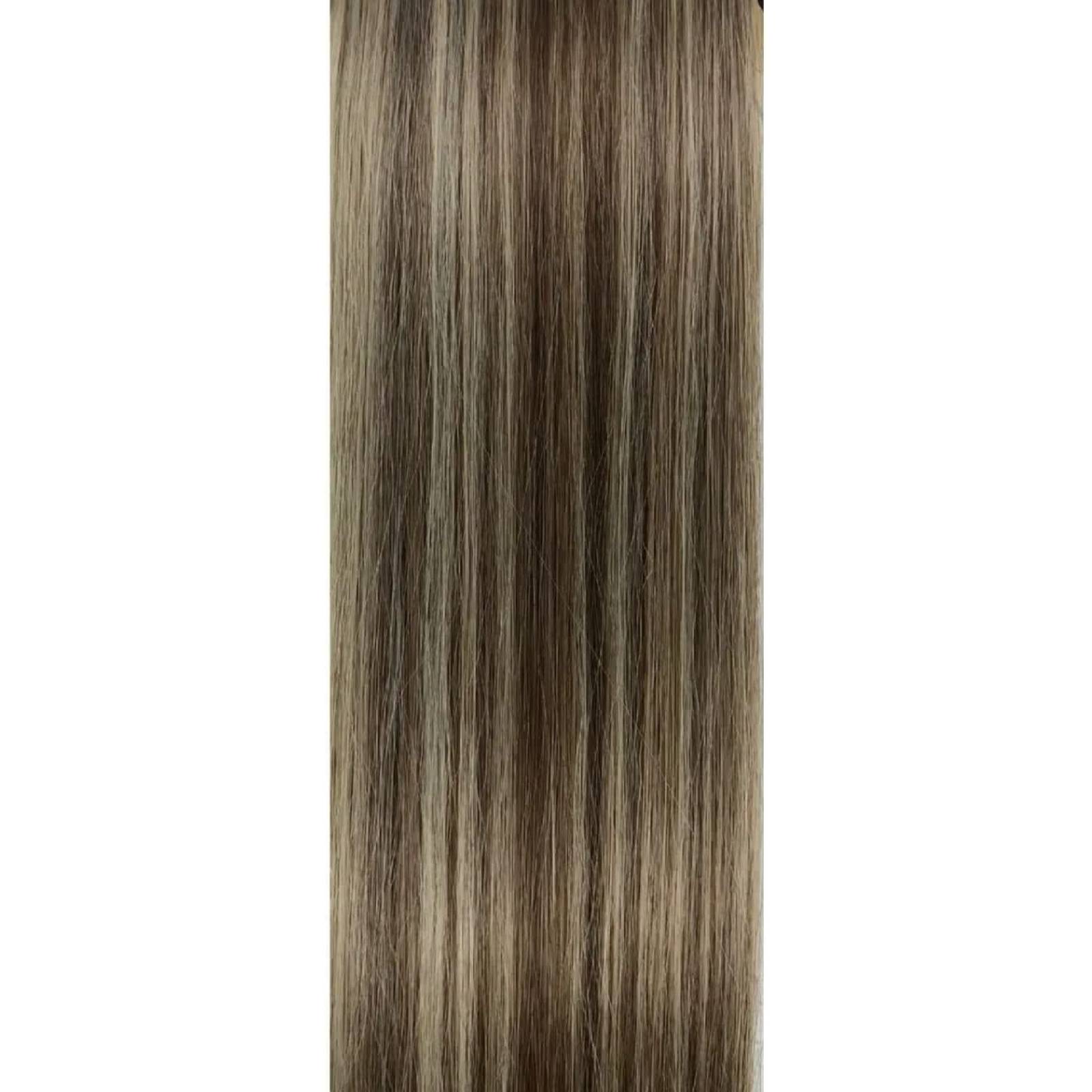 Gala Silky Extension Cabello Lacia 100% Fibra Natural 18 Pulgadas (#8/613 Rubio Cenizo con Luces Beige)