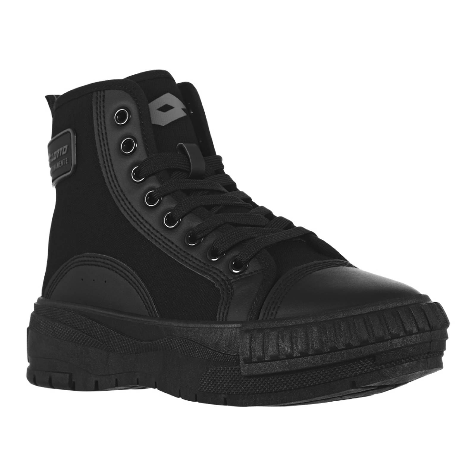 Tenis Bota Negros Lotto Ruvin para Mujer