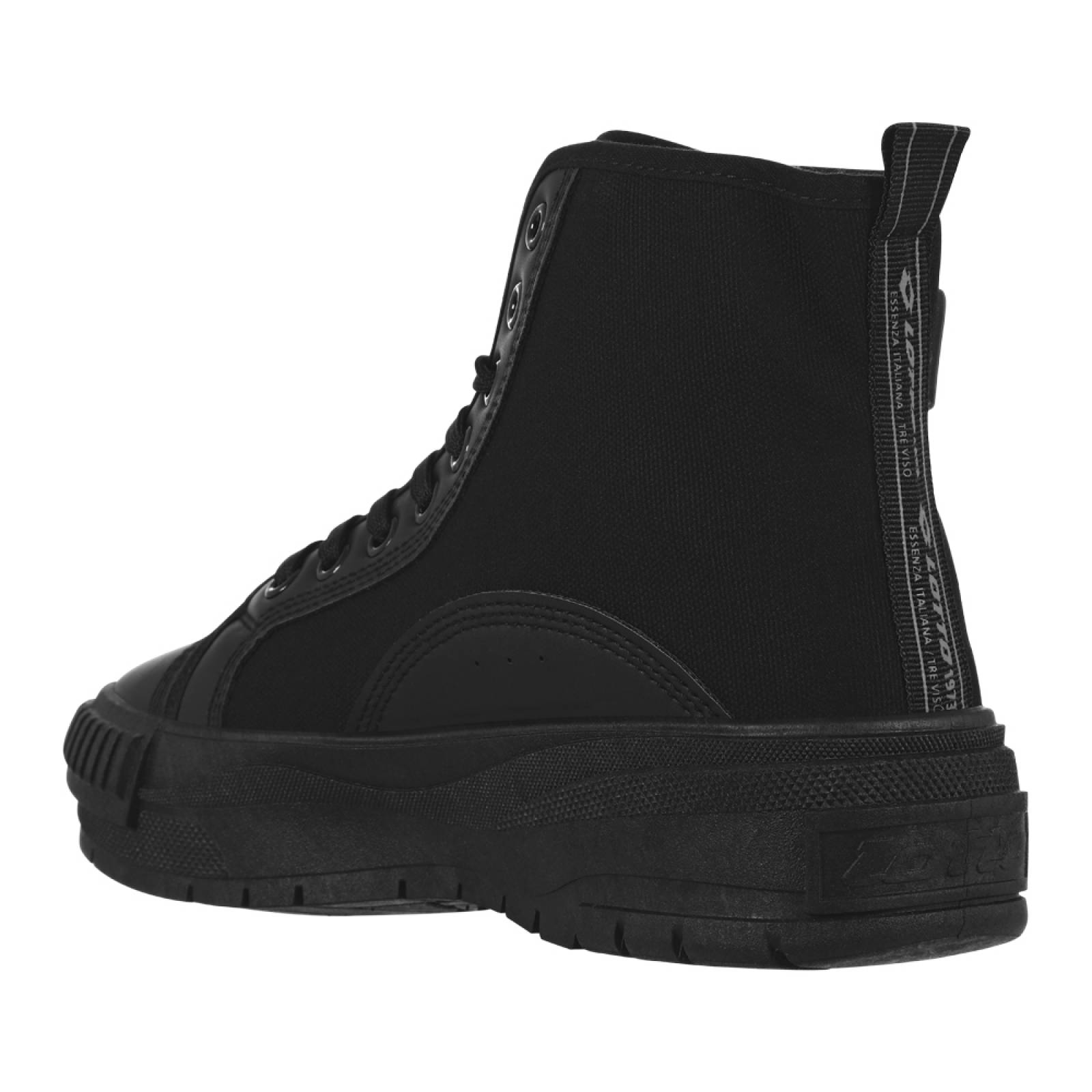 Tenis Bota Negros Lotto Ruvin para Mujer