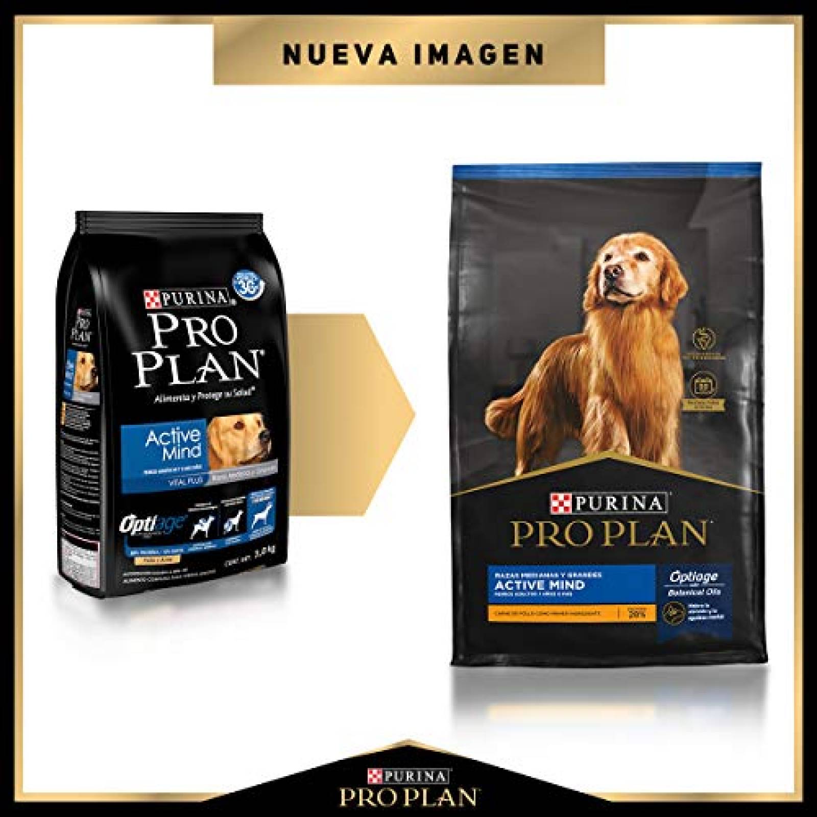 Pro Plan Comida para Perro Active Mind con Optiage para Razas Medianas y Grandes 7.5 Kg