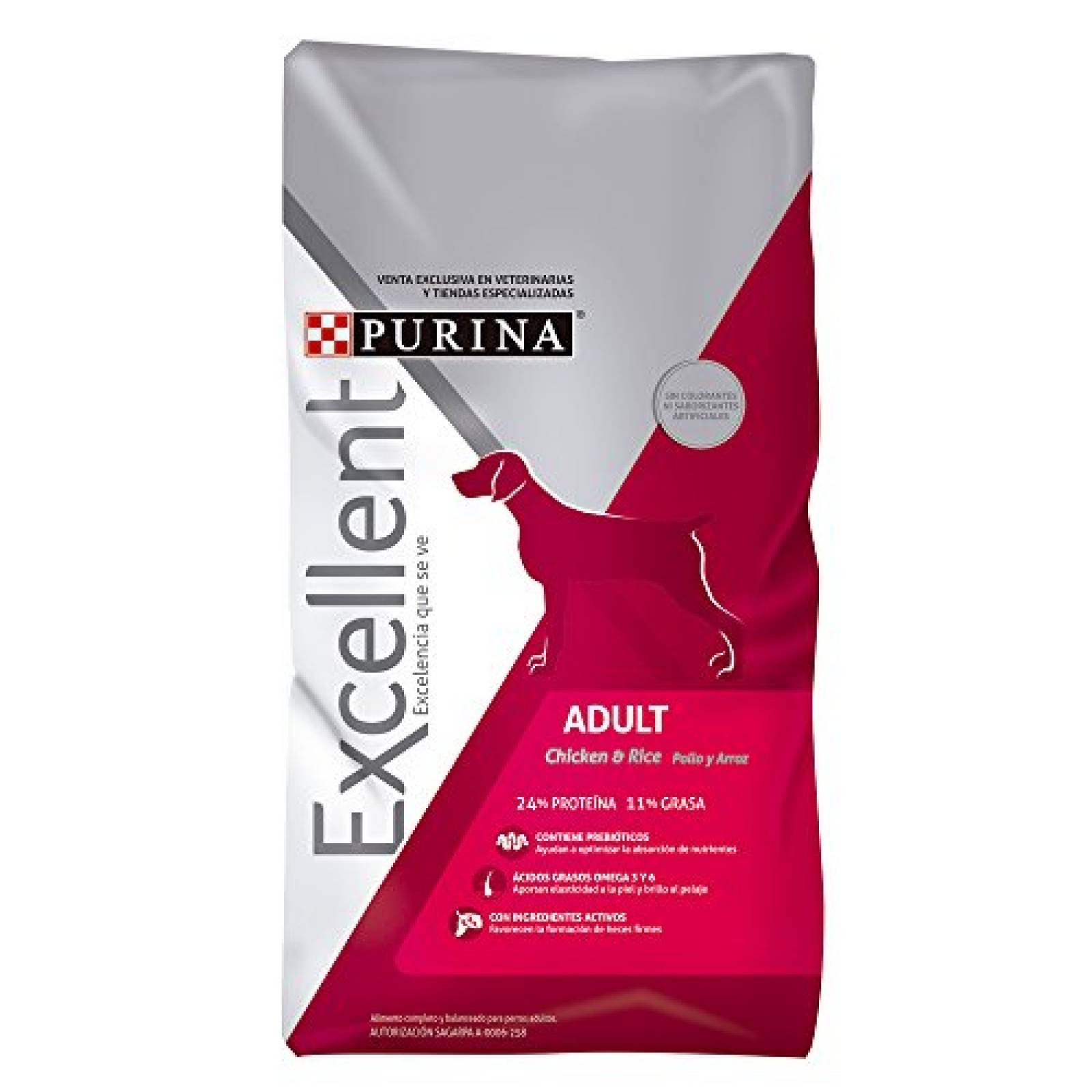 Excellent Alimento completo y balanceado para perro adulto sabor a Pollo y Arroz 4 Kg