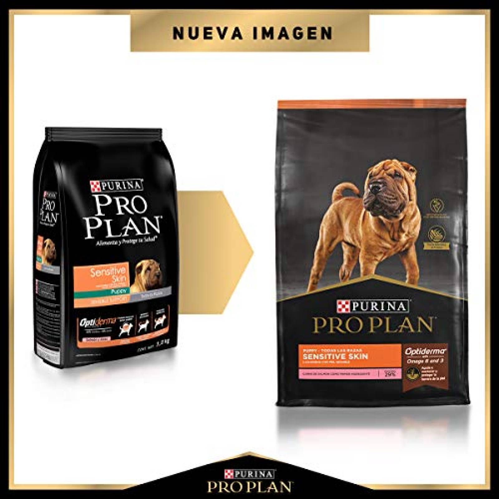 Pro Plan Sensitive Skin Comida para Perro Cachorro Salmon y arroz 3 Kg