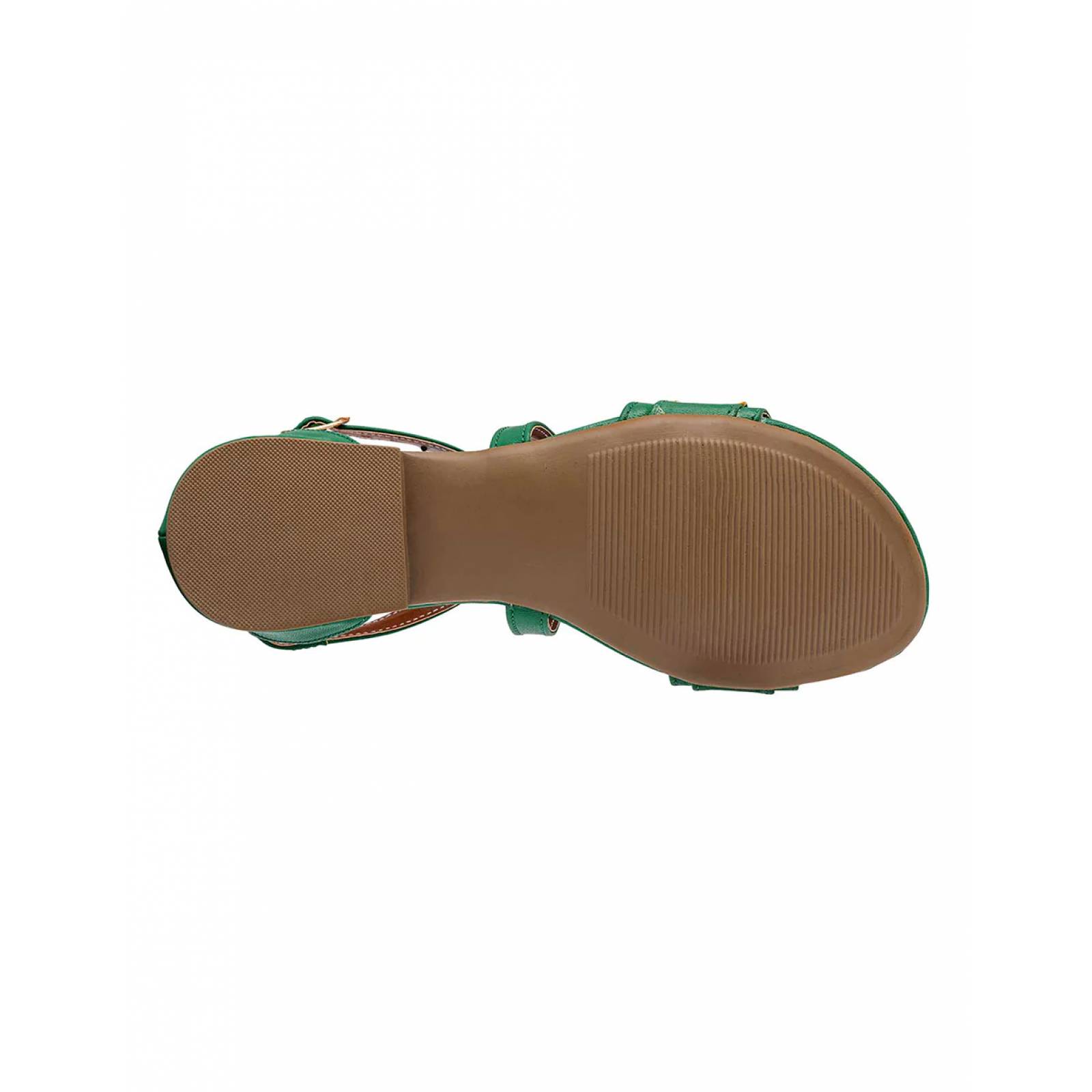 Sandalias de piso Exterior Piel sintética Color Verde Para Mujer De RBBASICS