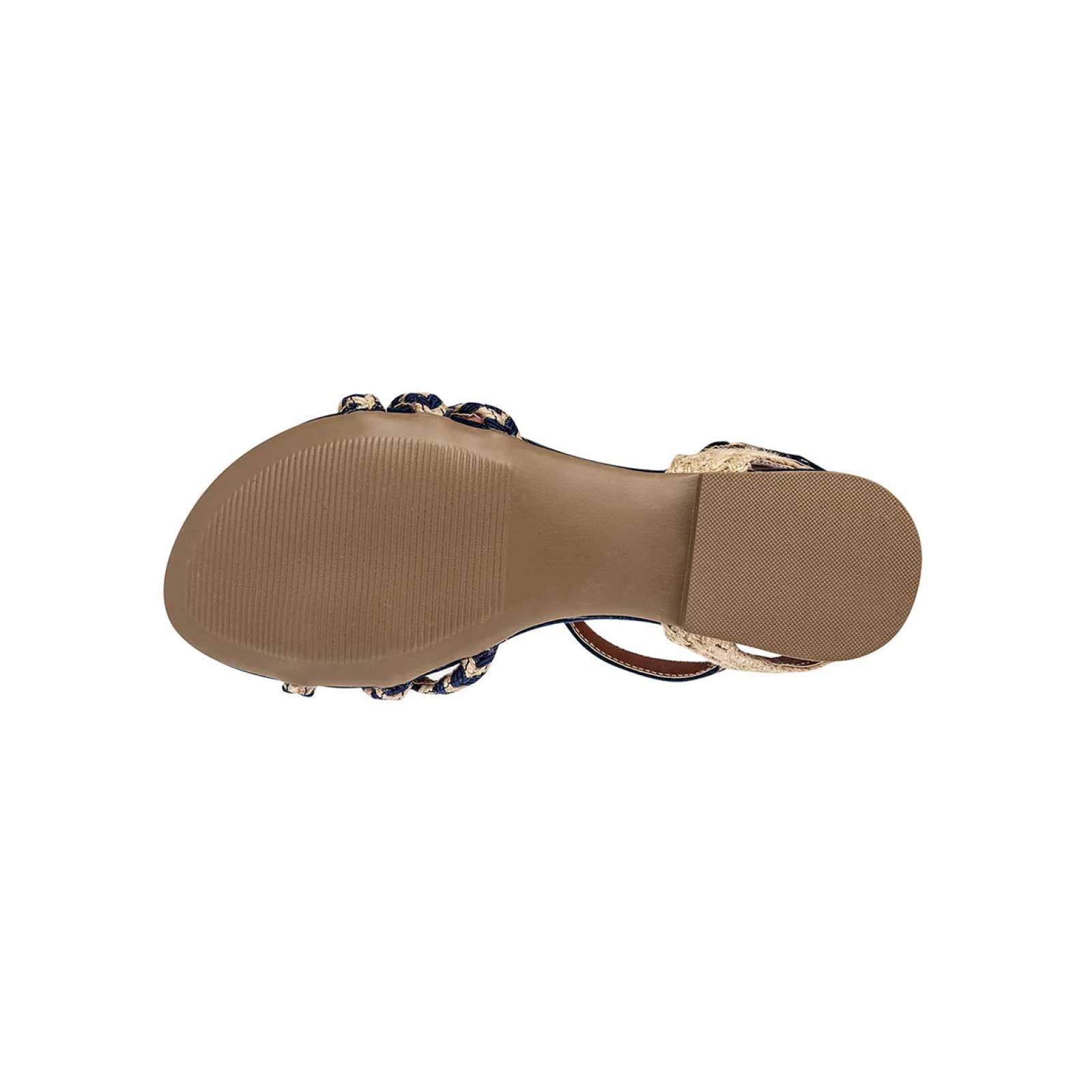 Sandalias de piso Exterior Textil Color Marino Con Beige Para Mujer De RBBASICS