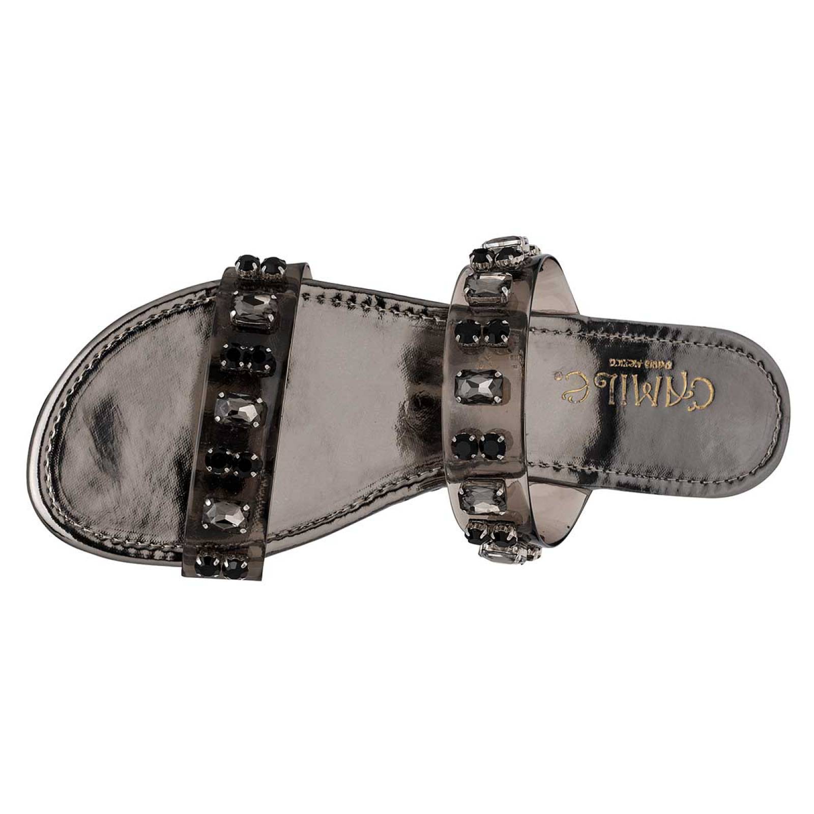 Sandalias de piso Exterior Sintético Color Negro Para Mujer De RBBASICS