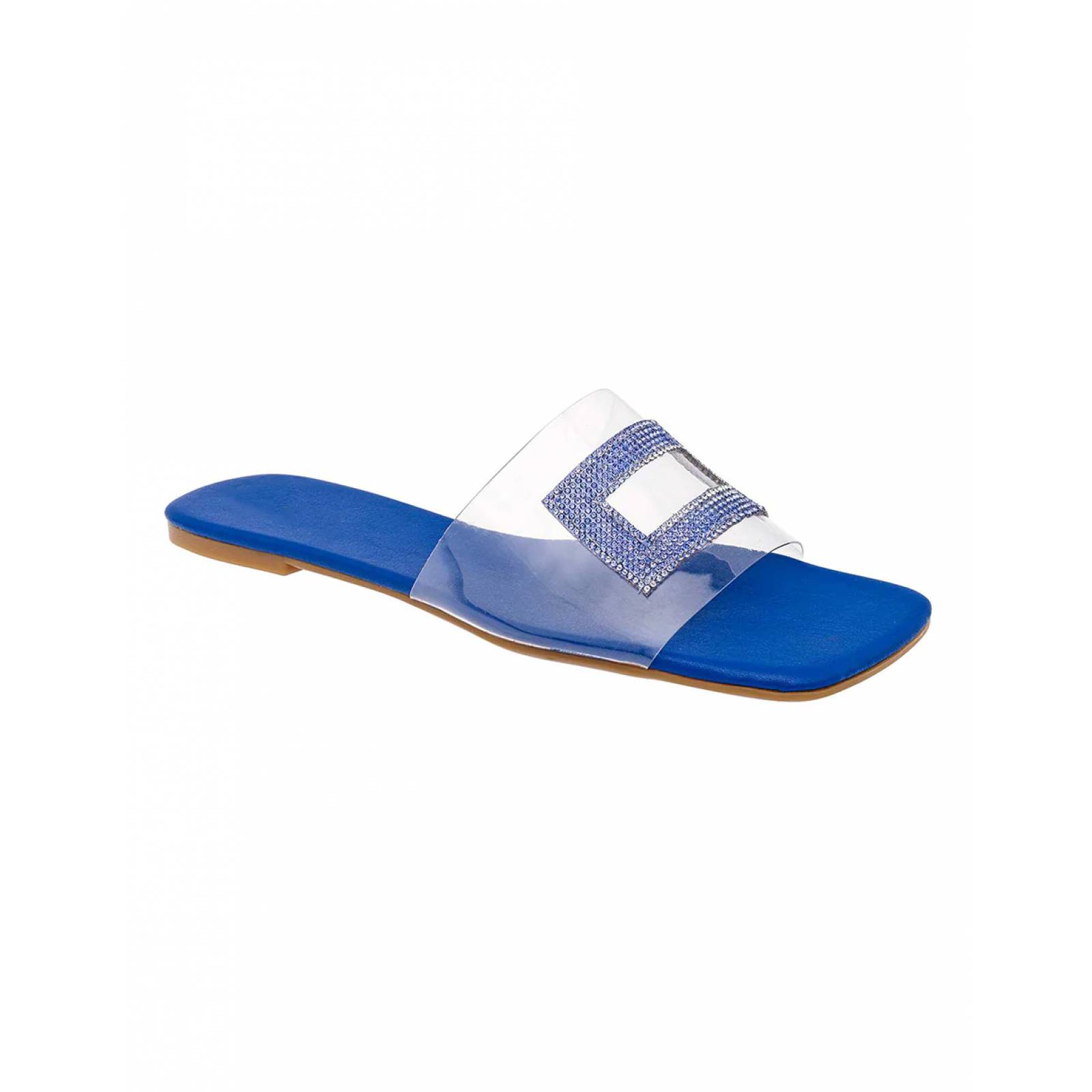 Sandalias de piso Exterior Sintético Color Rey Para Mujer De RBBASICS