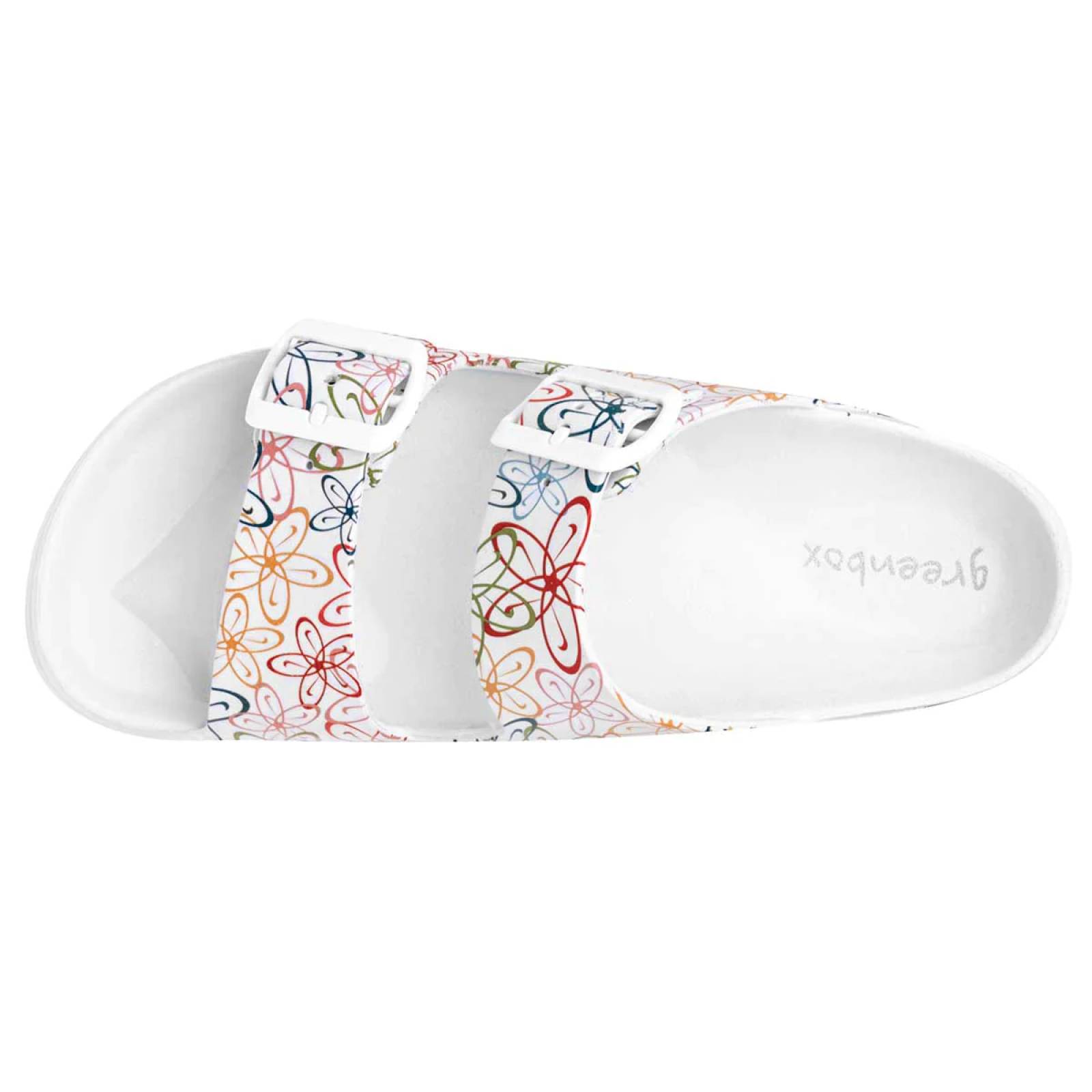 Sandalias de piso Exterior Sintético Color Blanco Para Mujer De RBBASICS