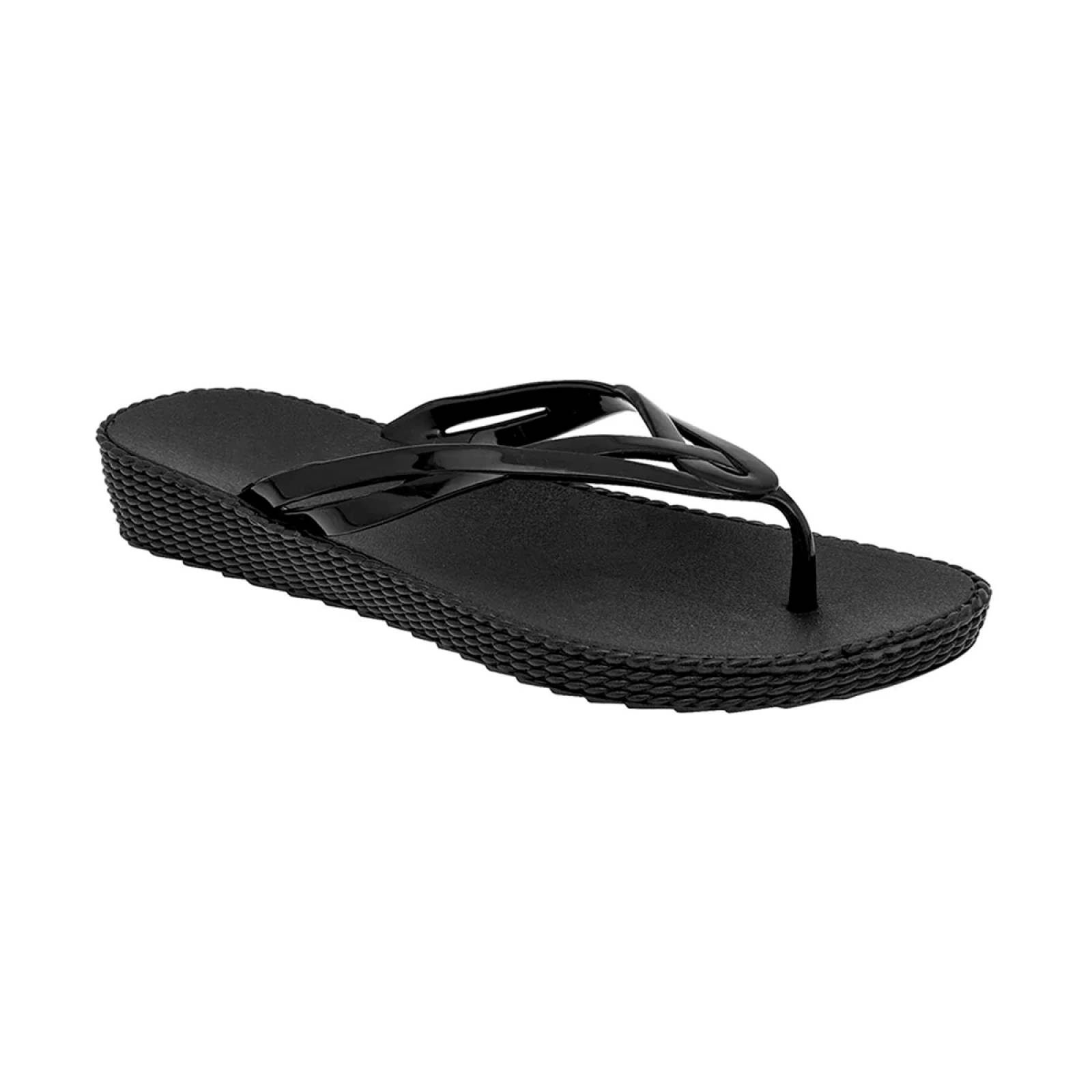 Sandalias clásicas Exterior Sintético Color Negro Para Mujer De RBBASICS