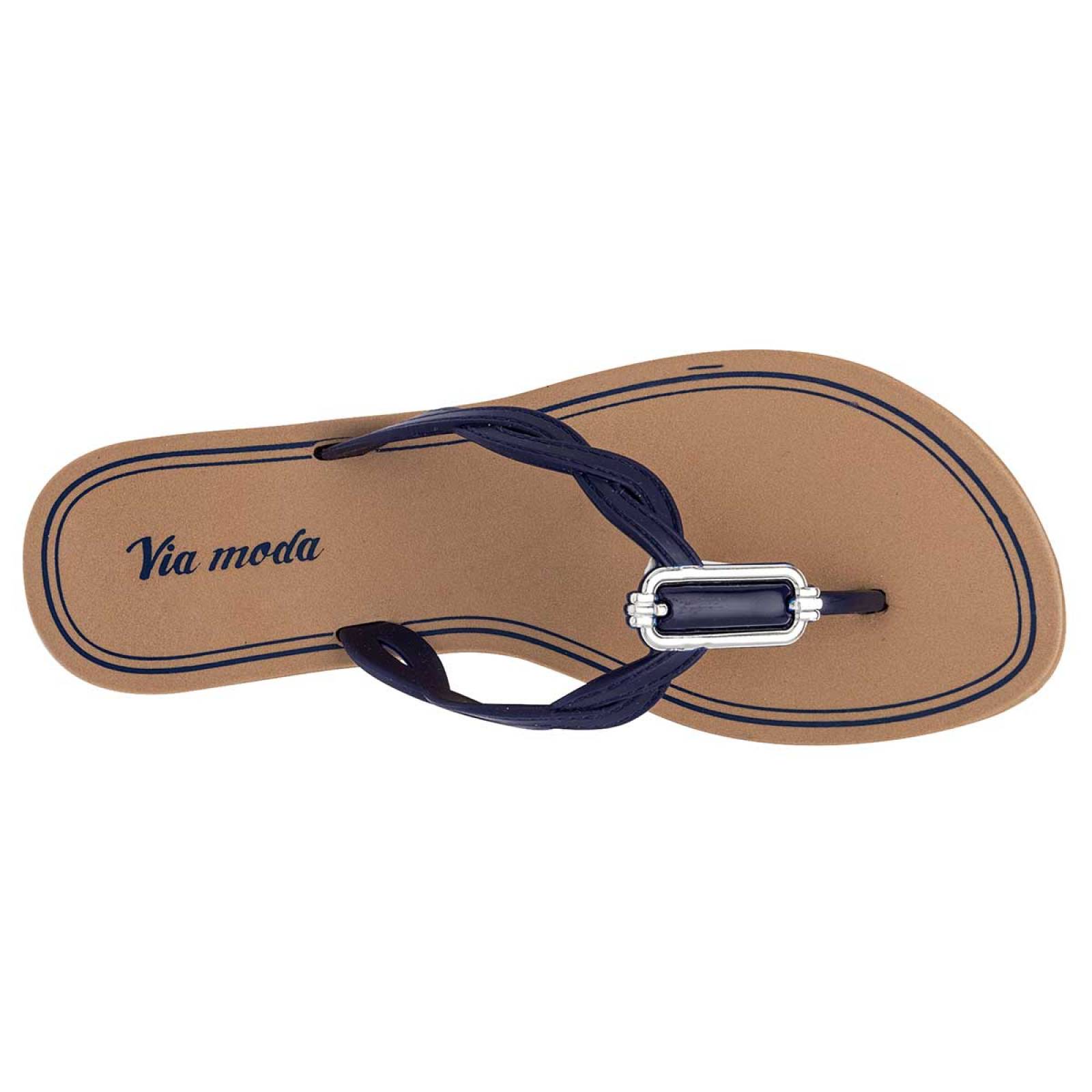 Sandalias clásicas Exterior Sintético Color Marino Para Mujer De RBBASICS