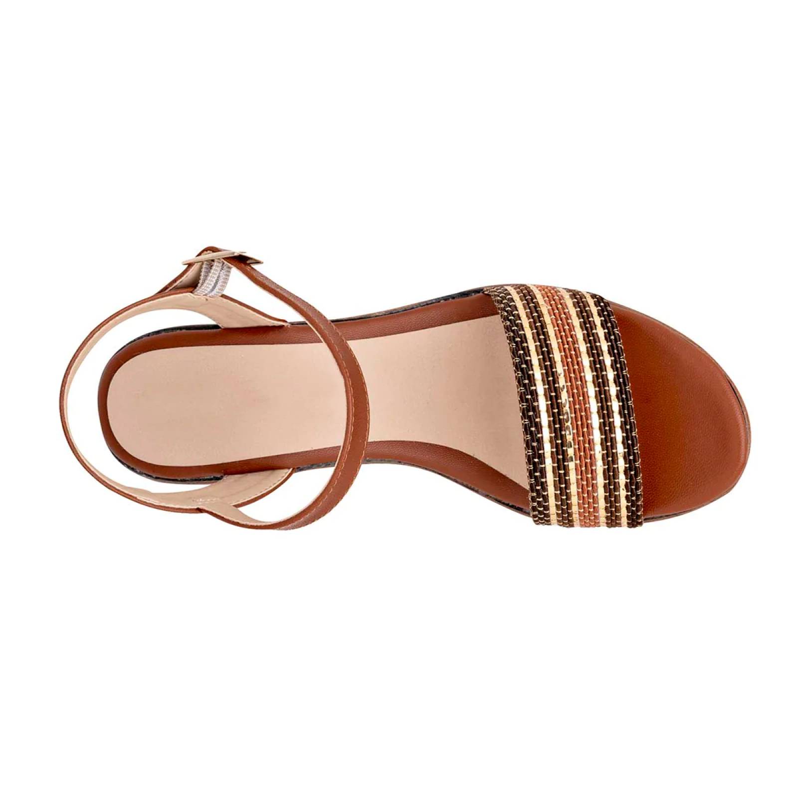 Tacones Exterior Piel sintética Color Camel Para Mujer De Paulie