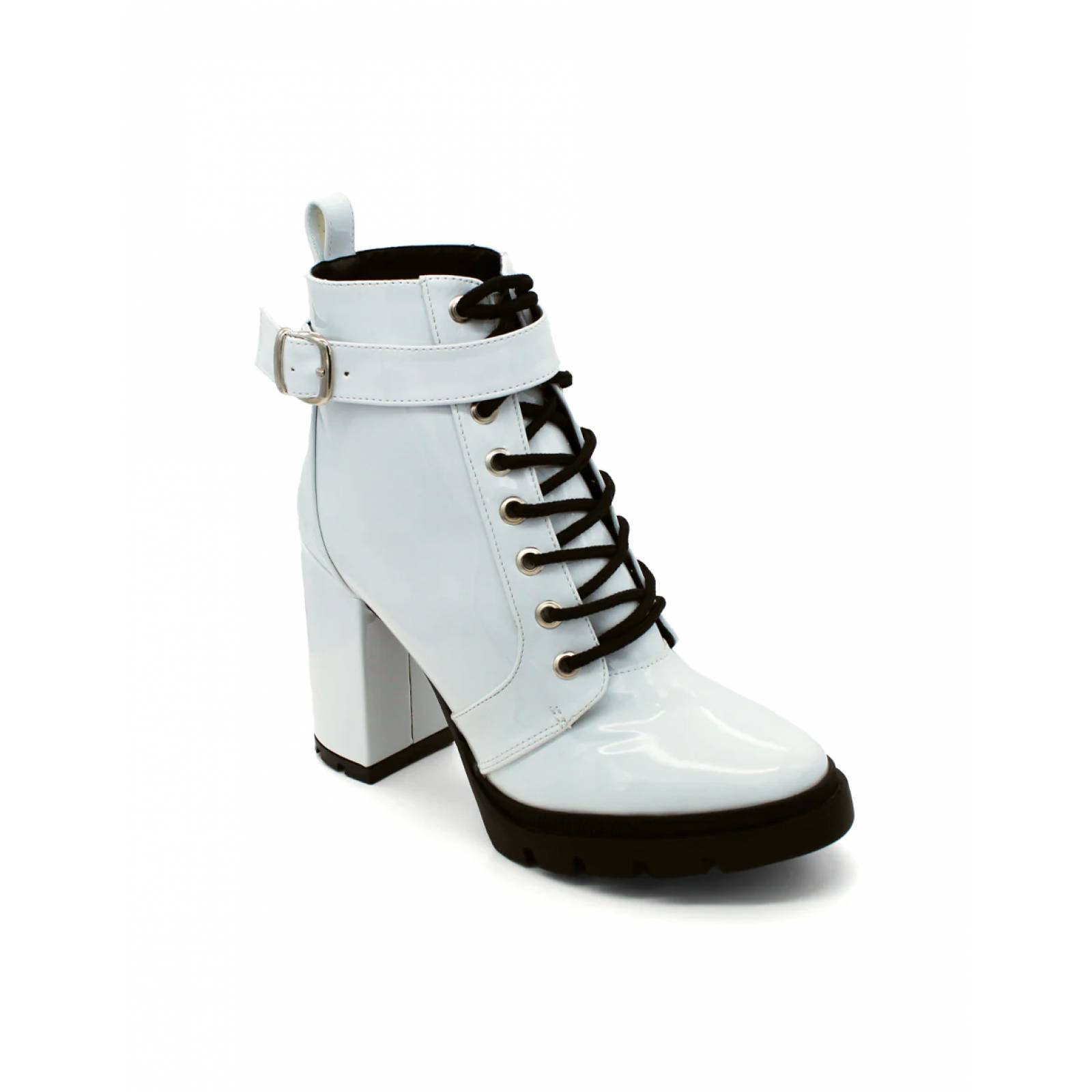 Botin cheap tacon blanco