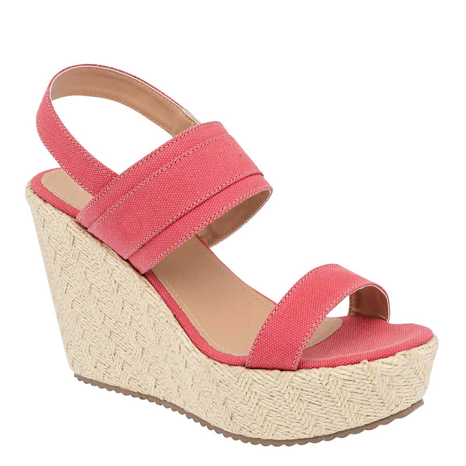 Sandalias con plataforma Marca  Exterior Textil Color Rosa